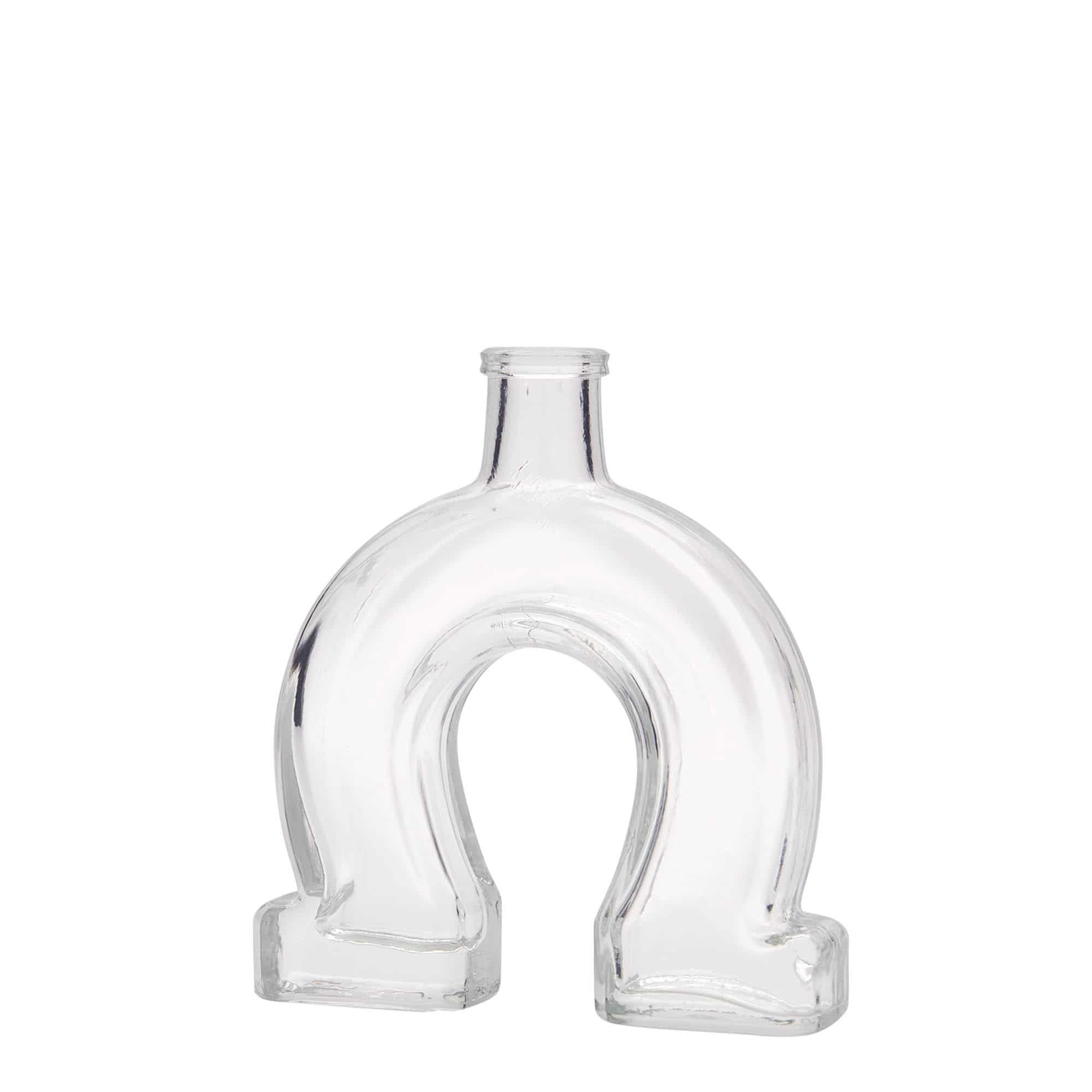 100 ml glass bottle 'Horseshoe', closure: cork