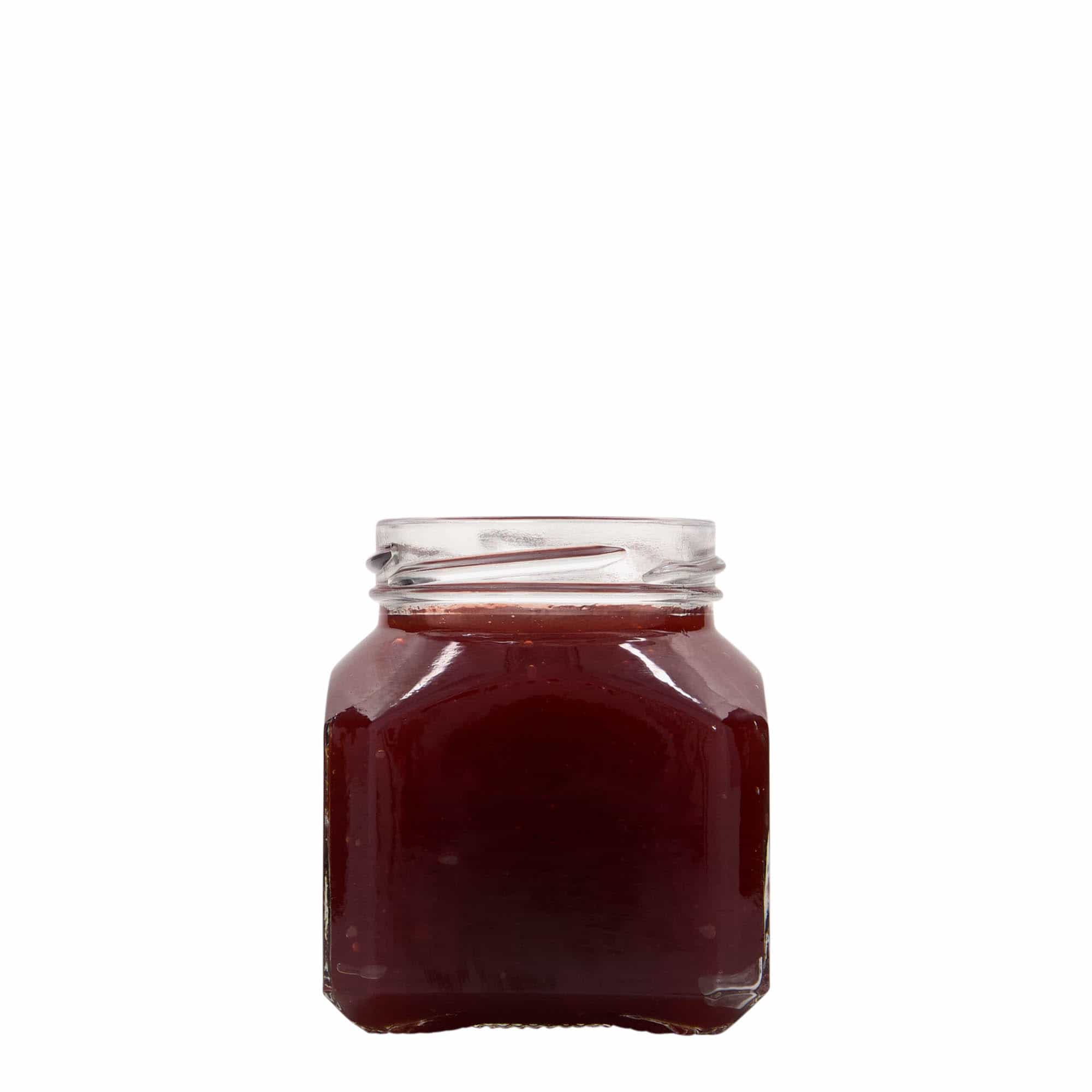 212 ml square jar 'Milano', closure: twist off (TO 58)