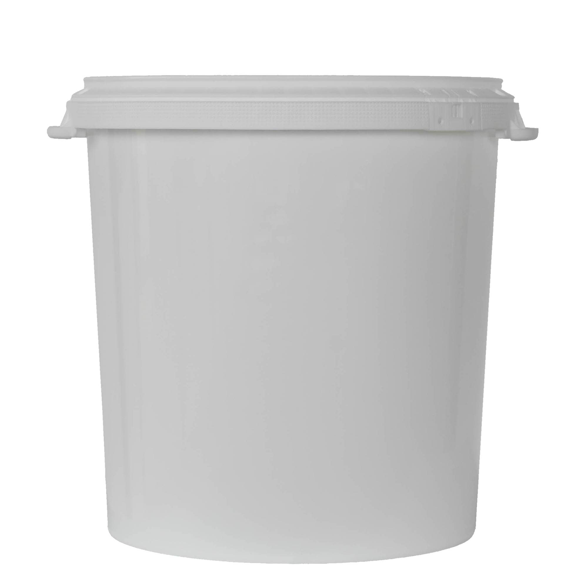 30 l bucket, PP plastic, white