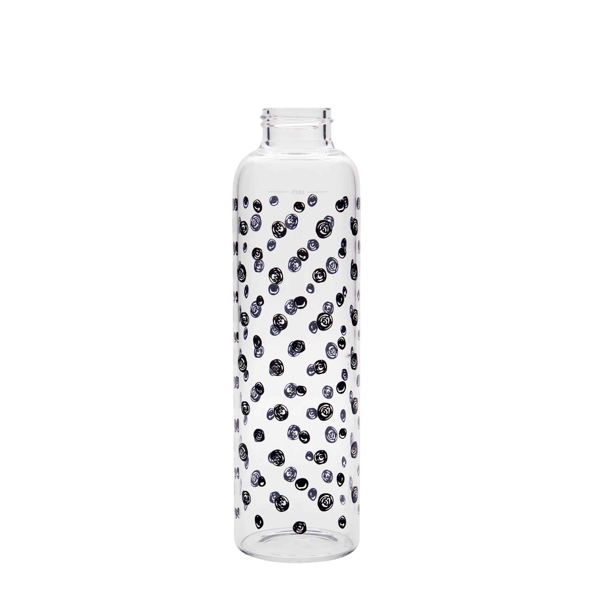 500 ml water bottle 'Perseus', print: black dots, closure: screw cap