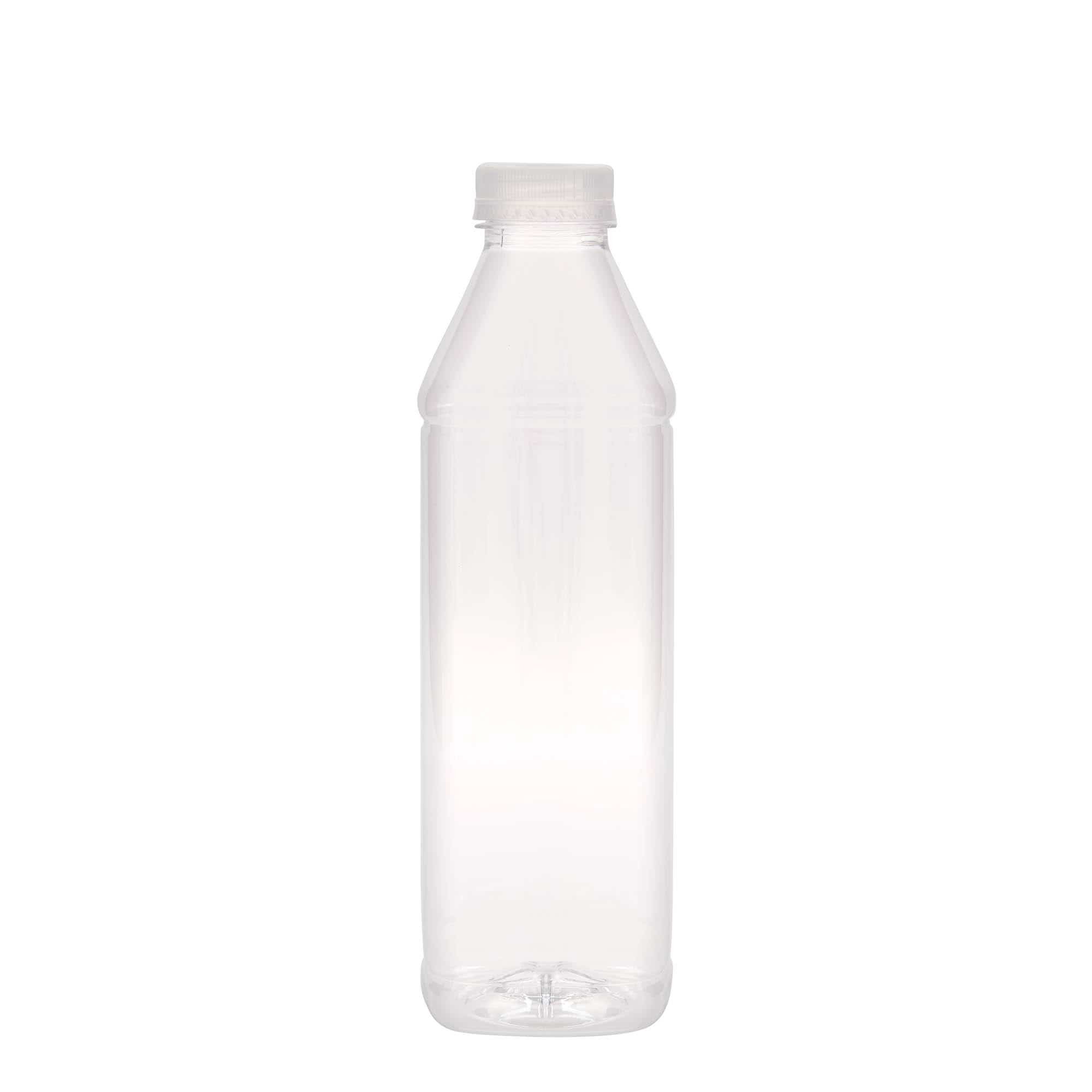 1,000 ml PET bottle ‘Milk and Juice Carré’, square, plastic, closure: 38 mm