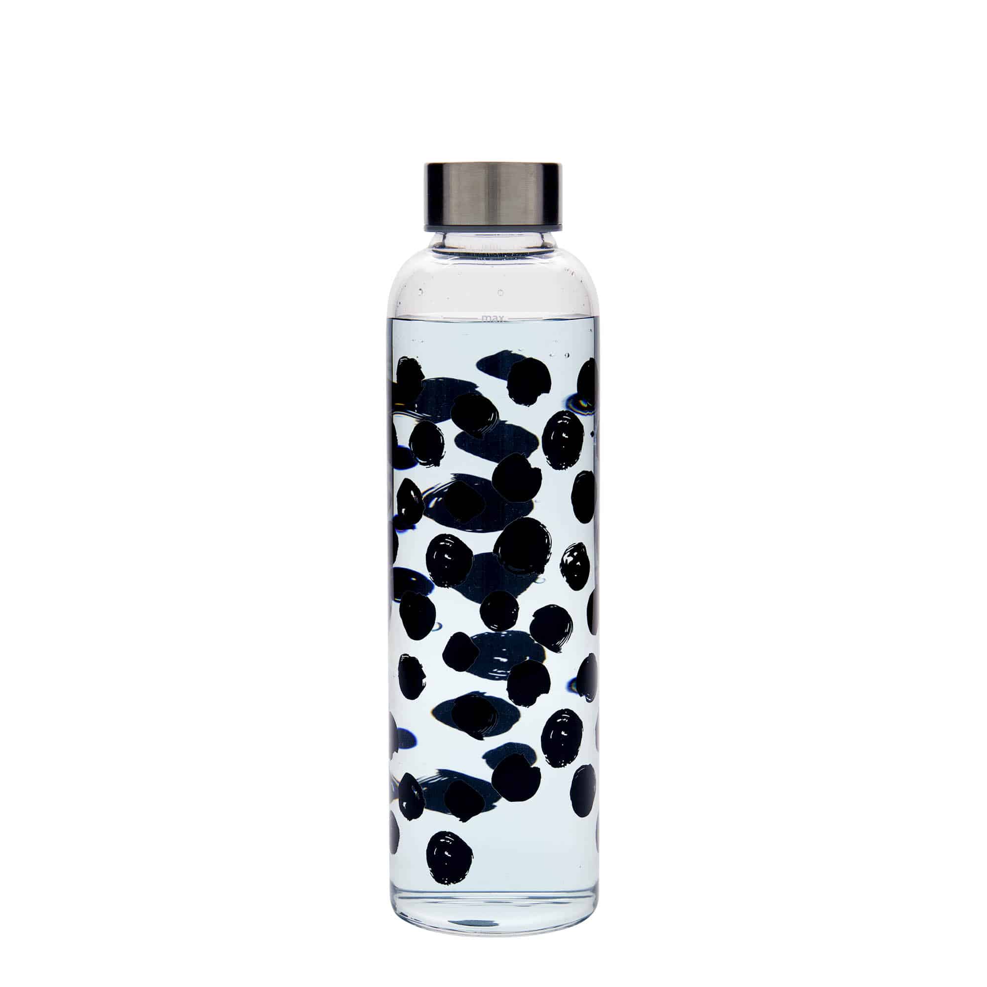 500 ml water bottle 'Perseus', print: black dots, closure: screw cap