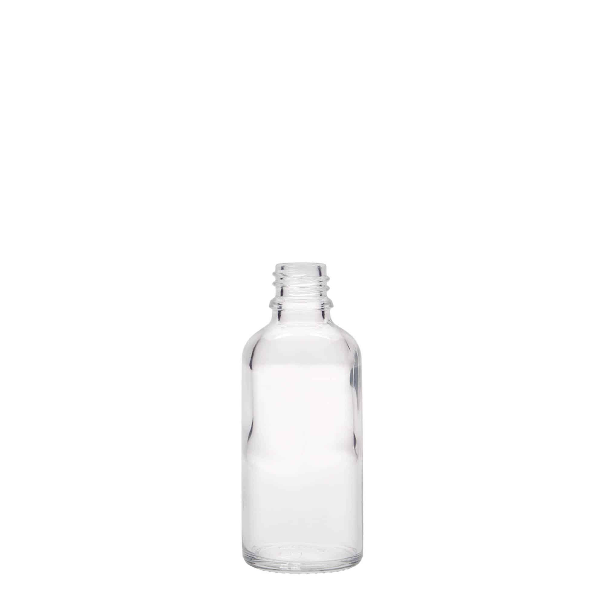 50 ml medicine bottle, glass, closure: DIN 18