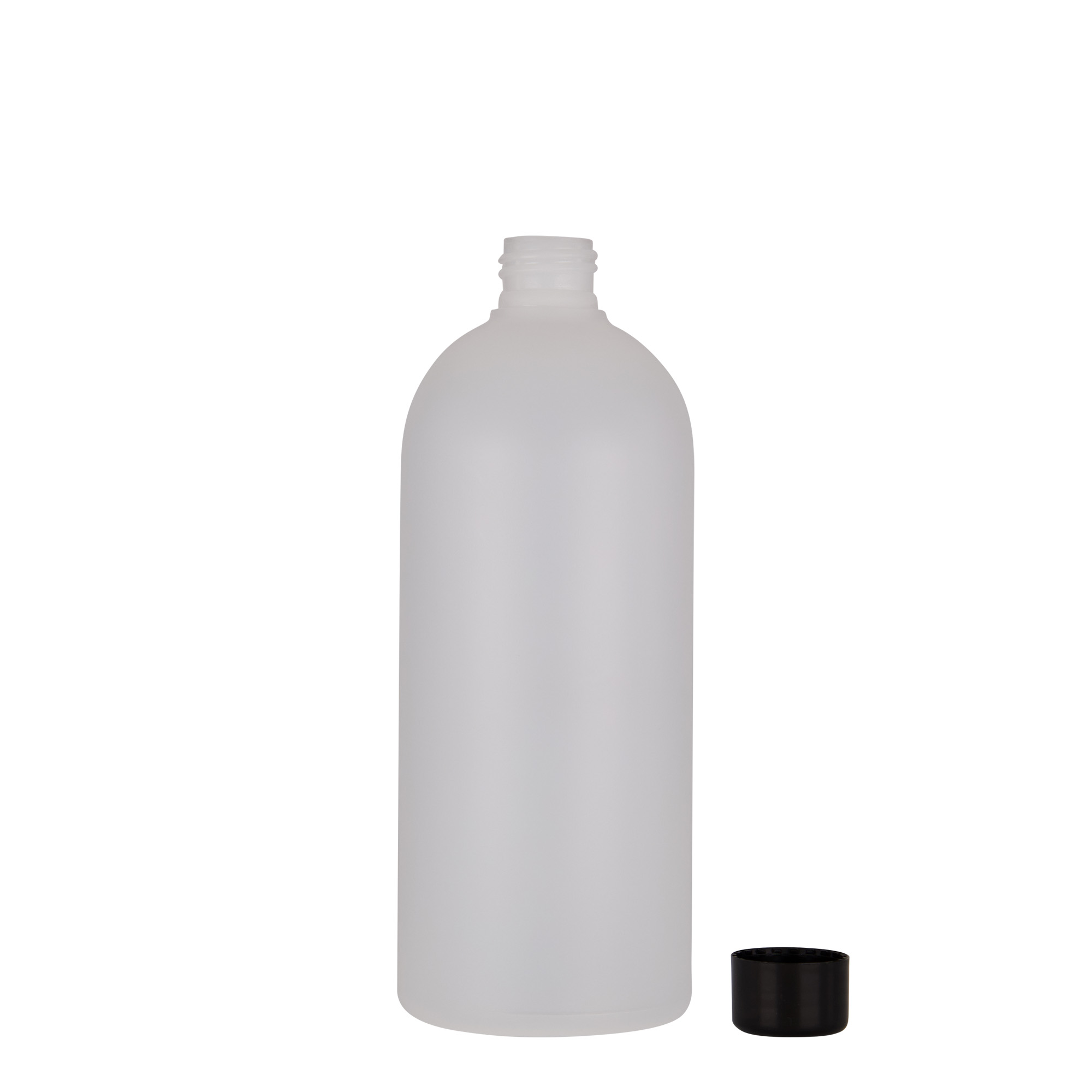 500 ml plastic bottle 'Tuffy', HDPE, natural, closure: GPI 24/410