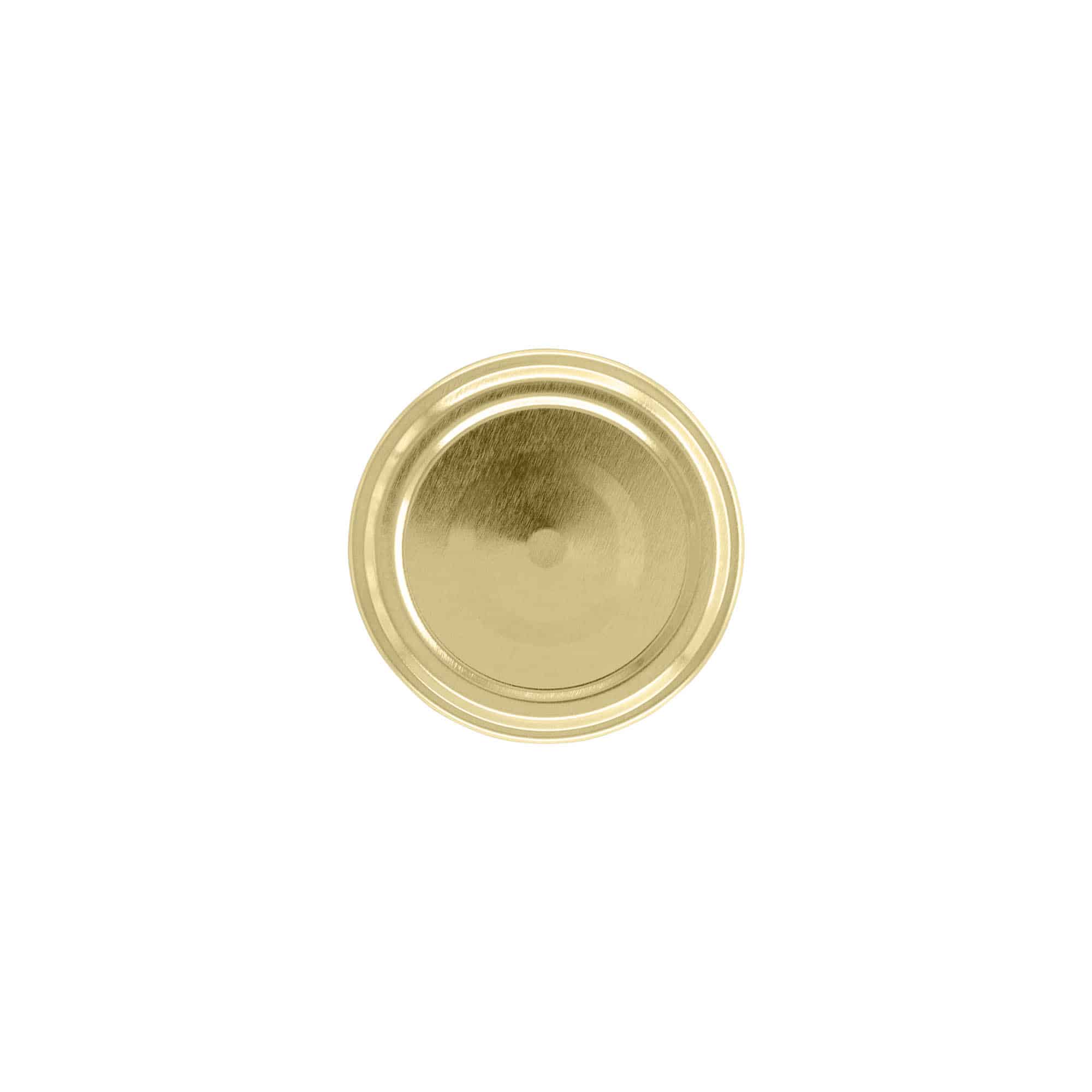 Twist off lid, tinplate, gold, for opening: TO 53