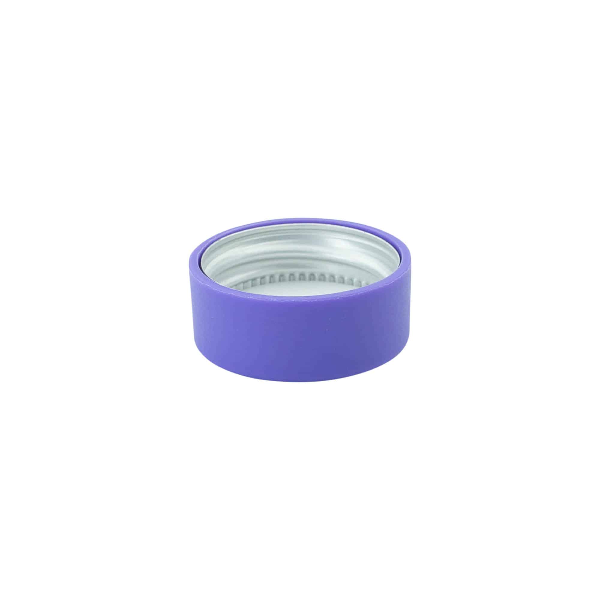 Screw cap, ABS plastic, violet, for opening: GPI 28/400