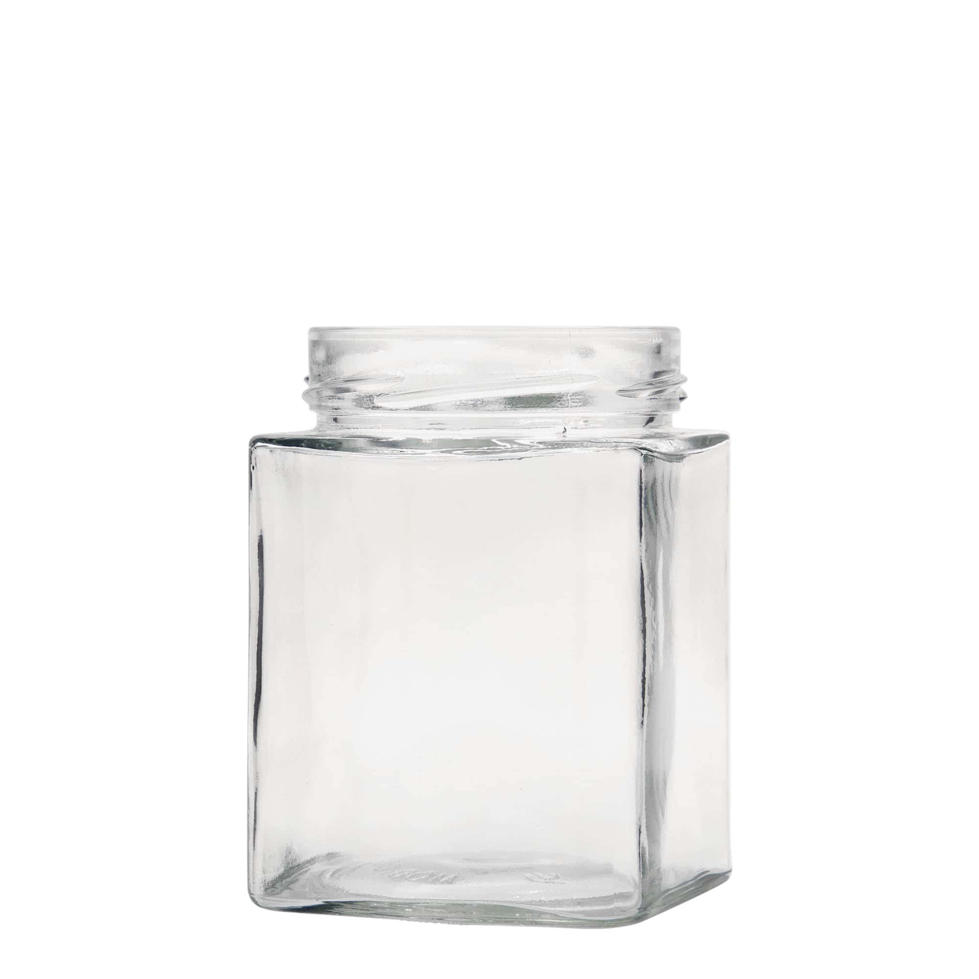 580 ml square jar 'Ikarus', closure: deep twist off (DTO 82)