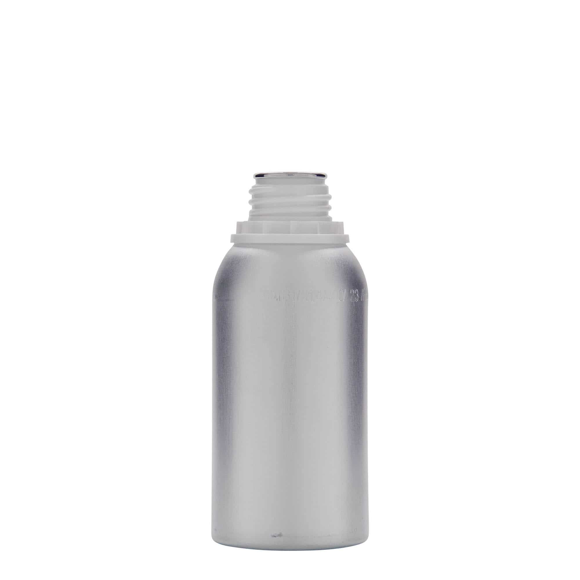 275 ml aluminium bottle, metal, silver, closure: DIN 32