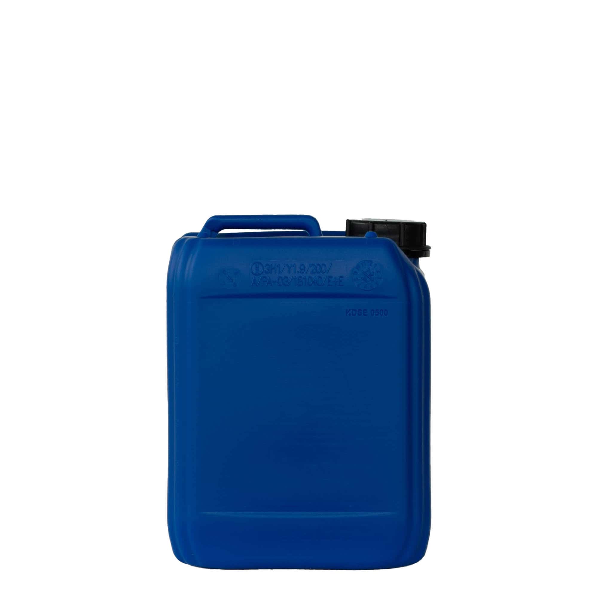 5 l canister, rectangular, HDPE plastic, blue, closure: ND 55