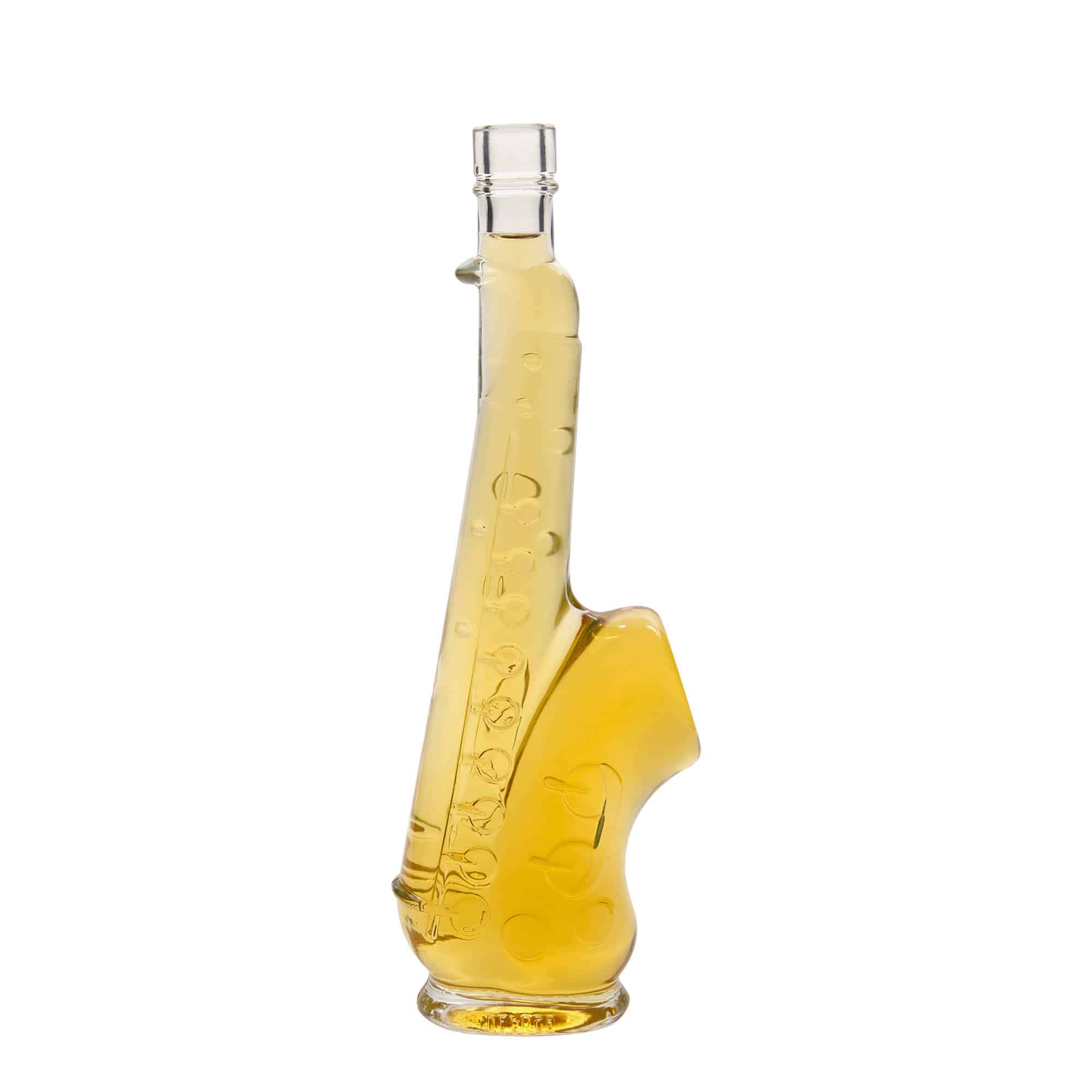 500 ml glass bottle 'Saxophone', closure: cork