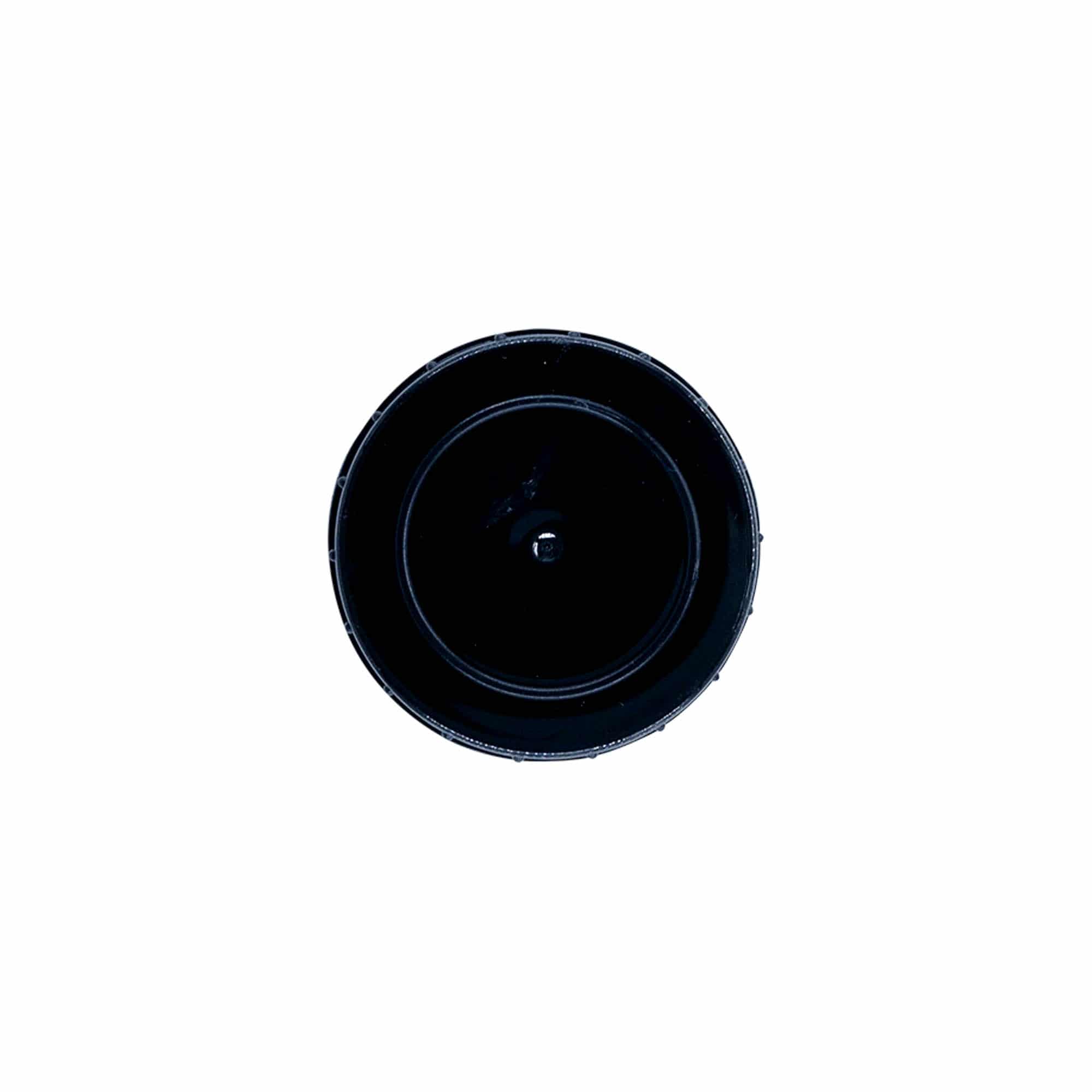Screw cap, PP plastic, black, for opening: DIN 32
