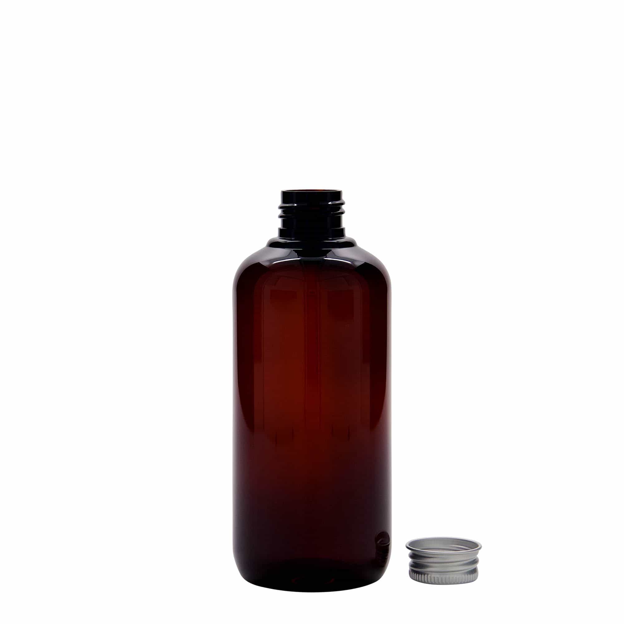 250 ml recycled plastic bottle 'Victor's Best', PCR, brown, closure: GPI 24/410
