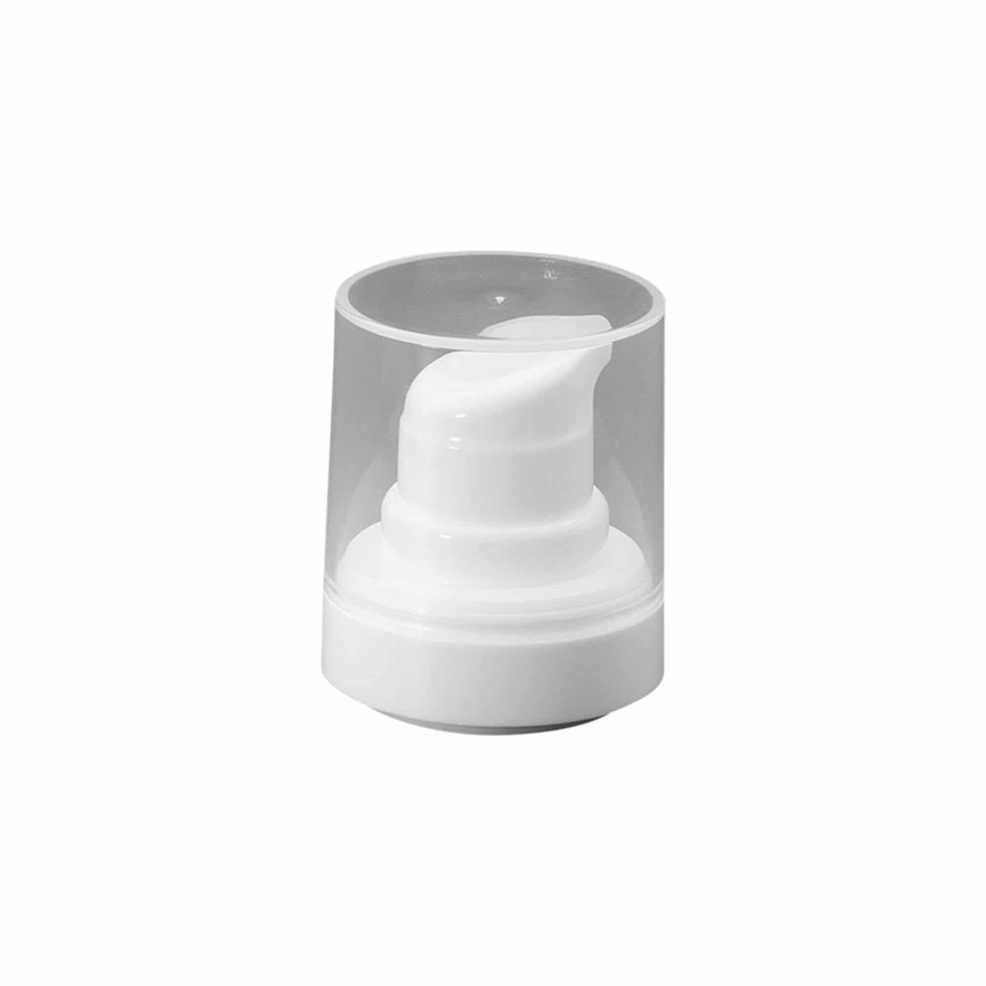 Airless dispenser pump head 'Micro', PP plastic, white