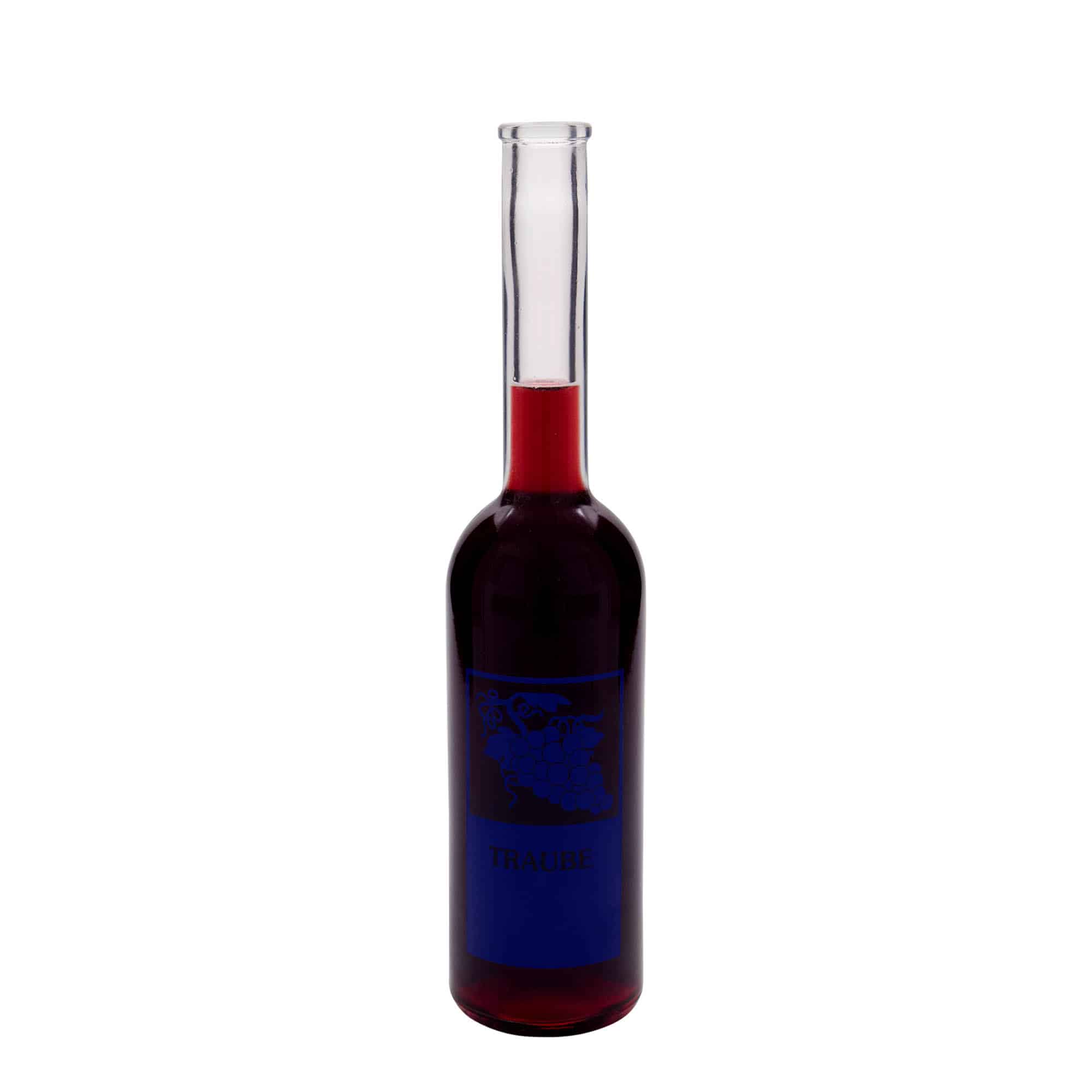 500 ml glass bottle 'Opera', print: grape, closure: cork