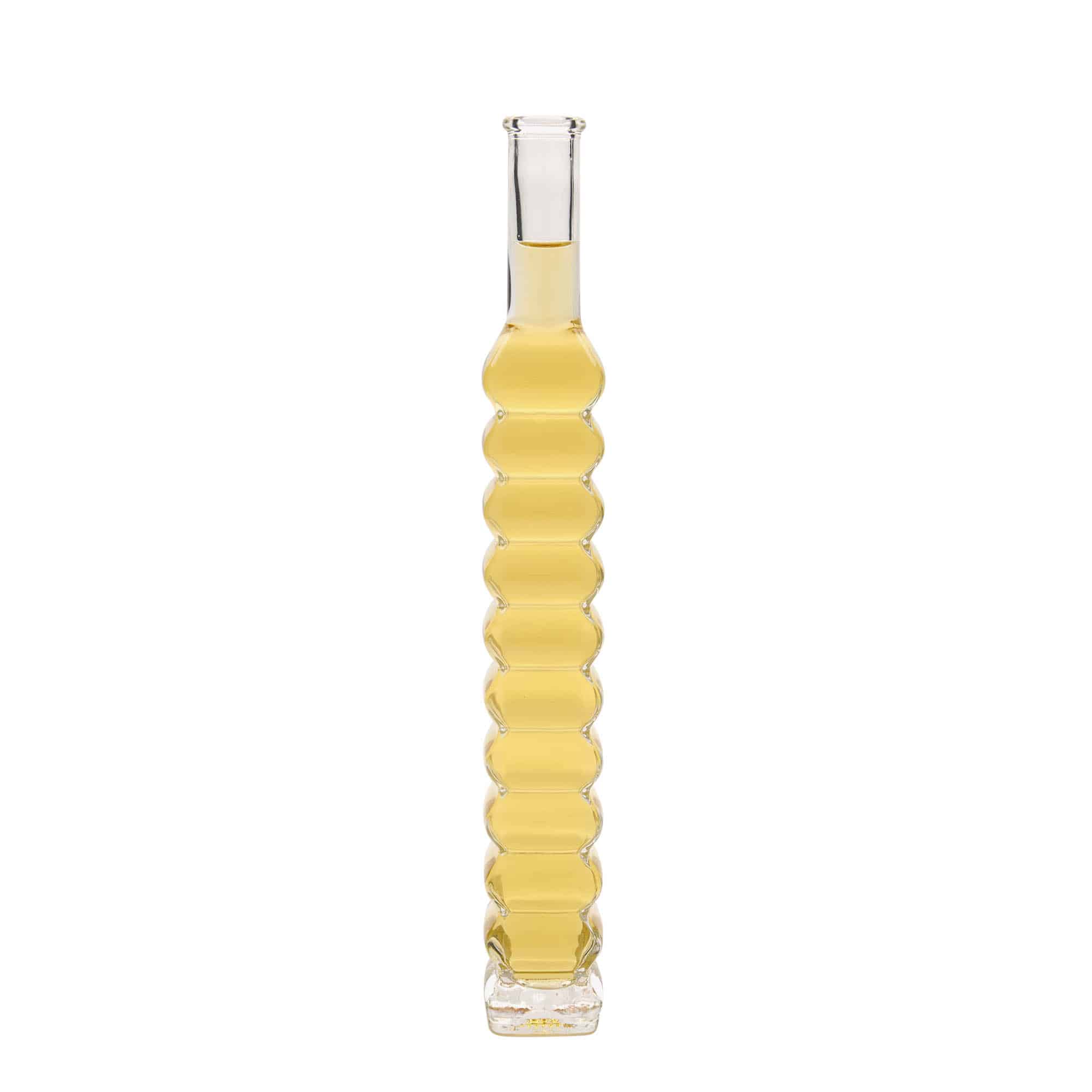 200 ml glass bottle 'Roma', square, closure: cork