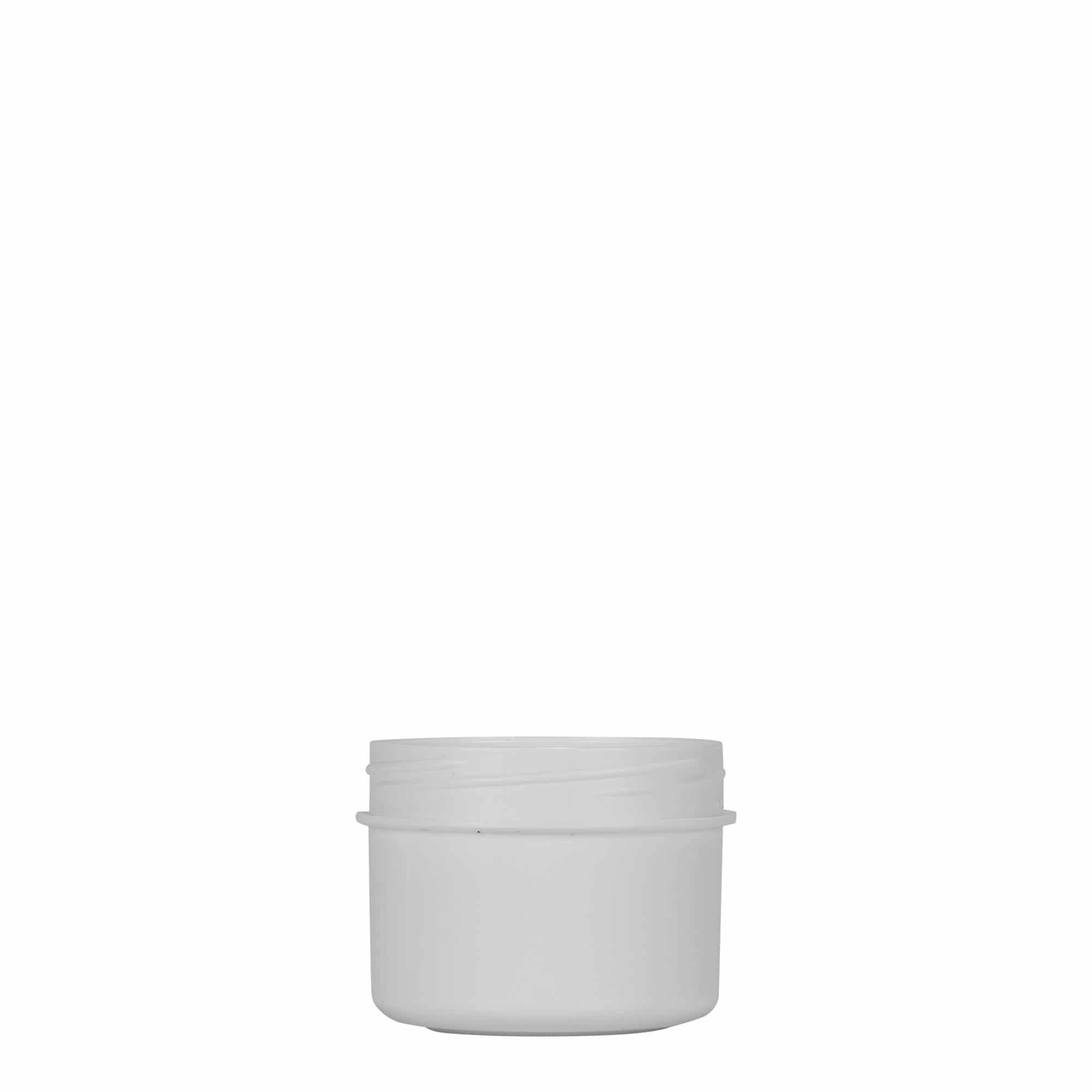 35 ml plastic jar 'White Line', PP, white, closure: screw cap