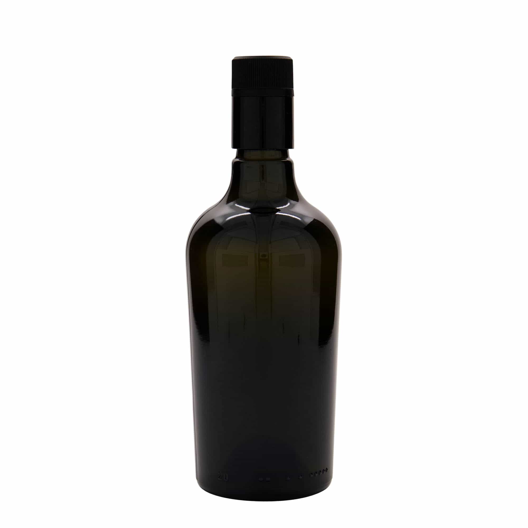 500 ml oil/vinegar bottle 'Oleum', glass, antique green, closure: DOP
