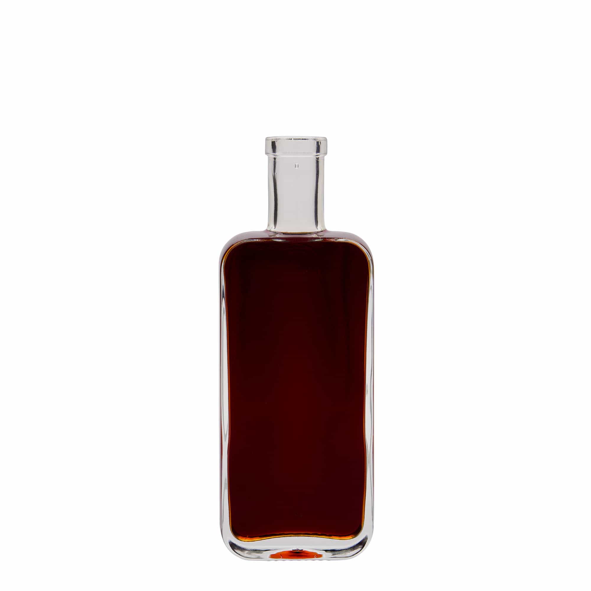200 ml glass bottle 'Nice', rectangular, closure: cork