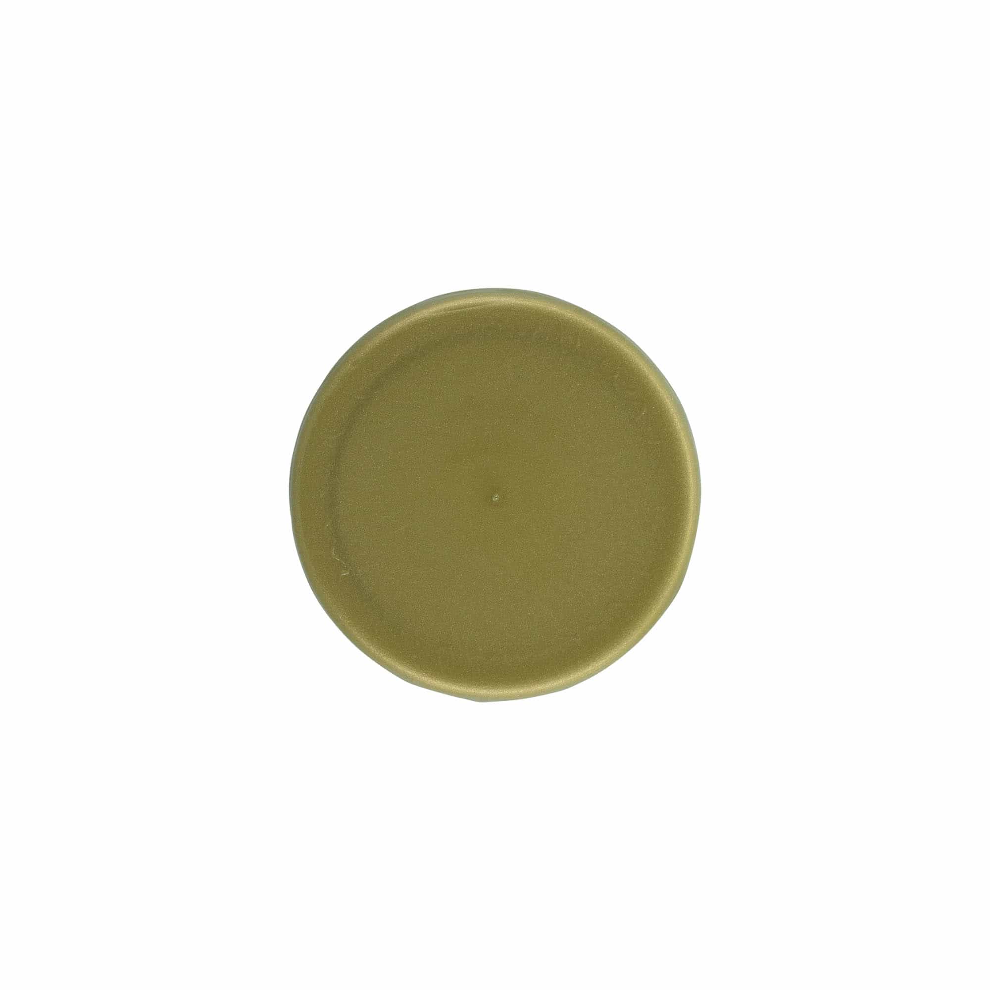 Slip lid for narrow neck ceramic pot, HDPE plastic, gold