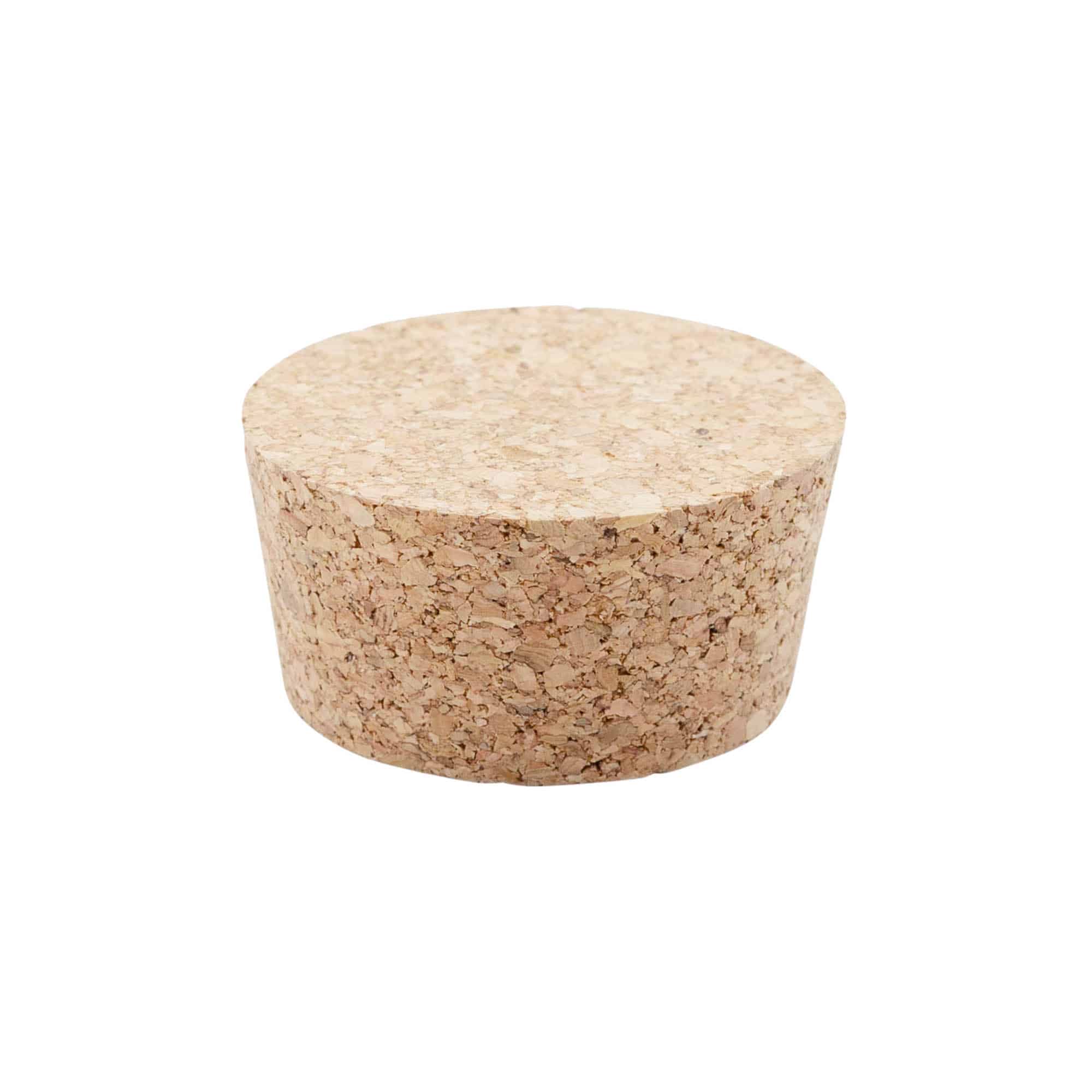 Pointed cork 44–51 x 27, pressed cork, beige, for opening: cork