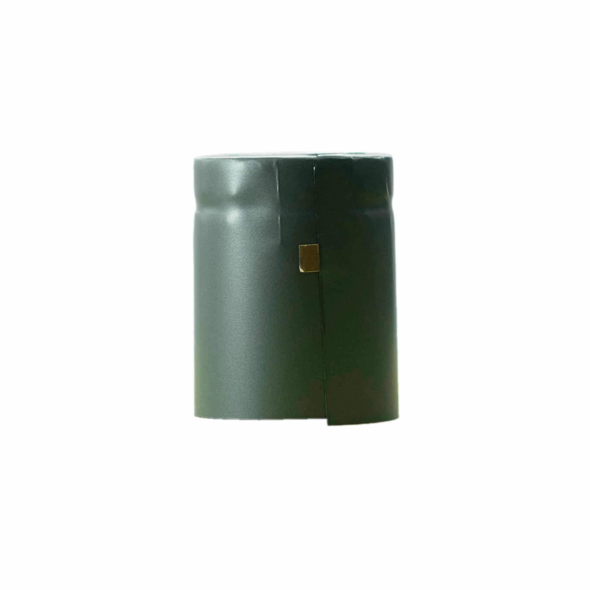 Heat shrink capsule 32x41, PVC plastic, anthracite