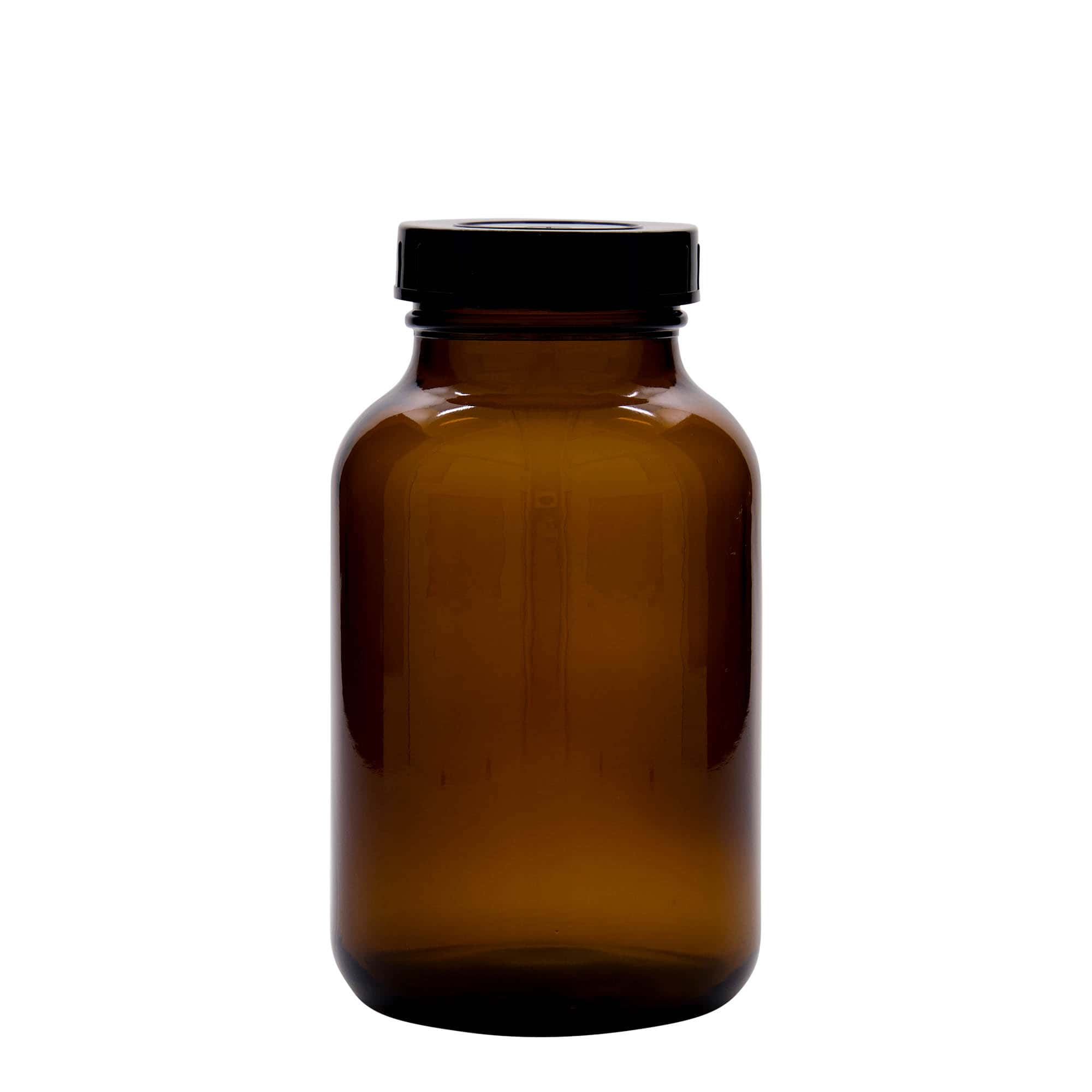 1,000 ml wide mouth jar, brown, closure: DIN 68