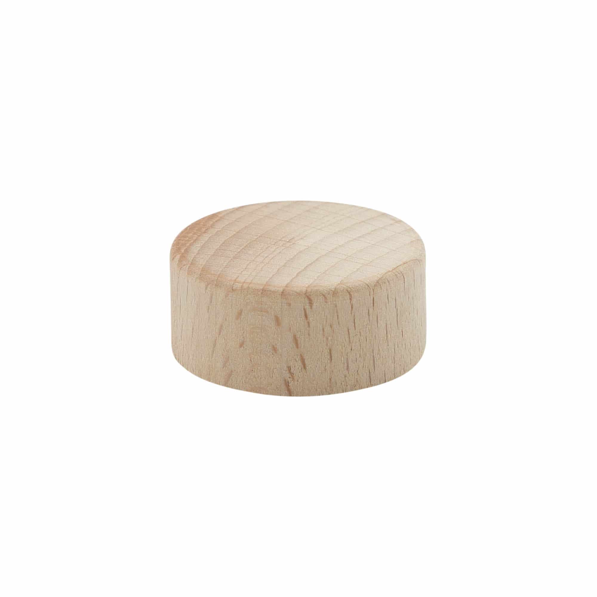 Screw cap, wood, beige, for opening: GPI 33/400