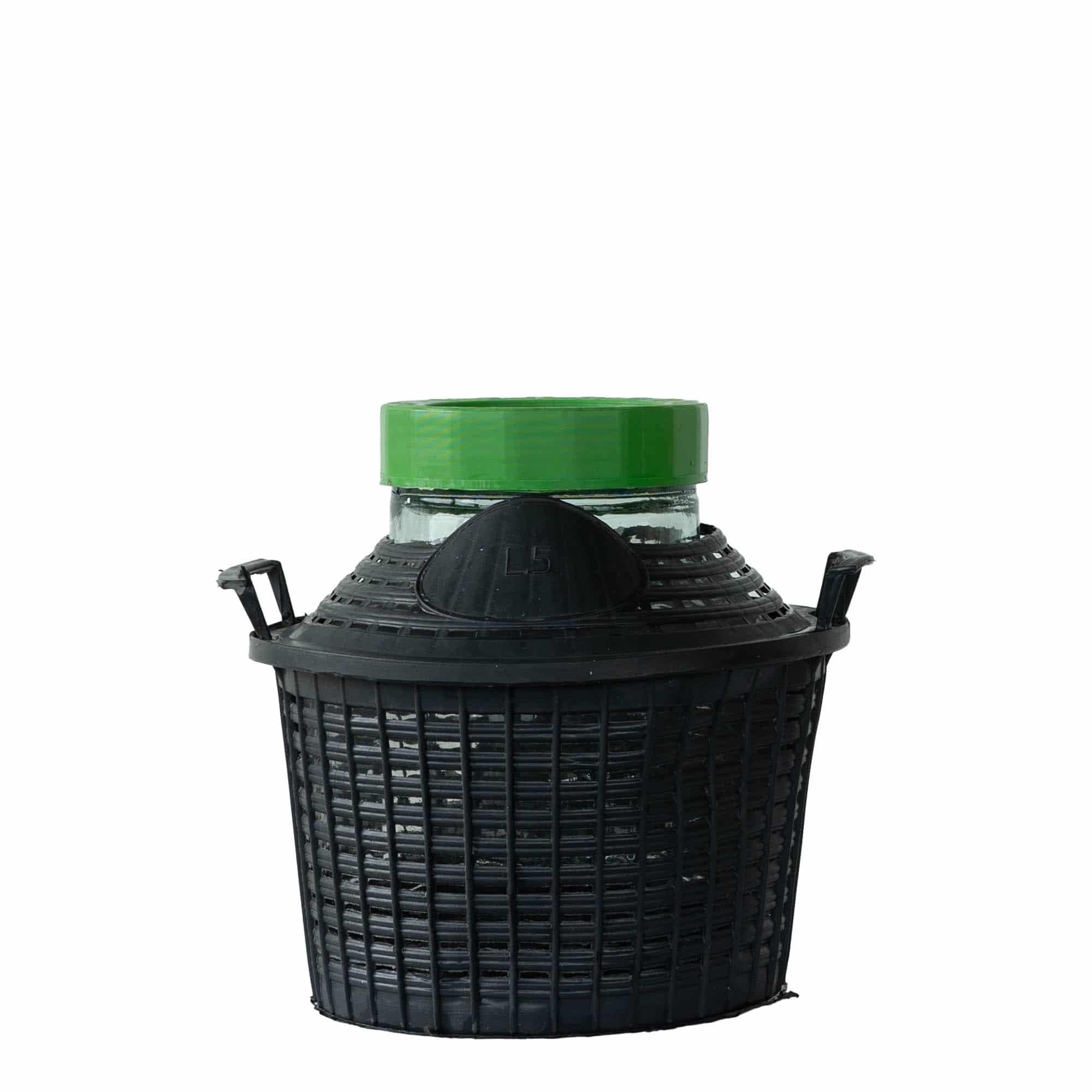 5 l wide neck carboy, glass, closure: screw cap