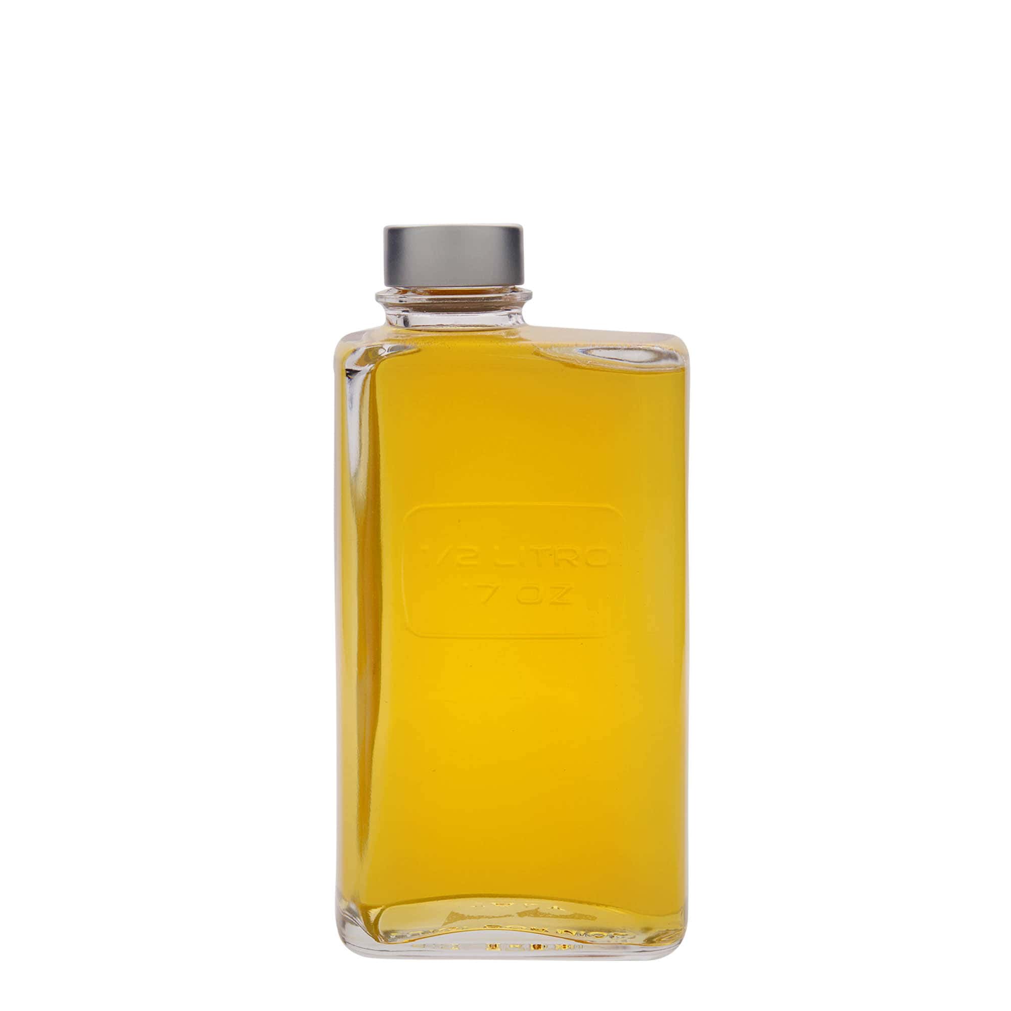 500 ml glass bottle 'Optima Lattina', rectangular, closure: screw cap