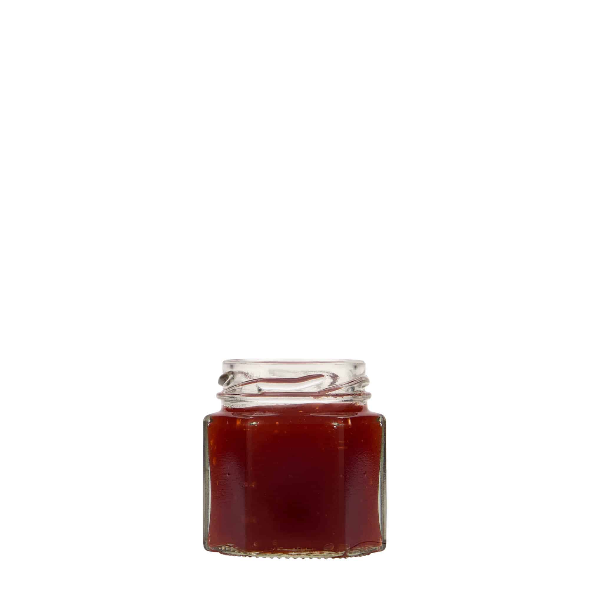 47 ml hexagonal jar, closure: twist off (TO 43)
