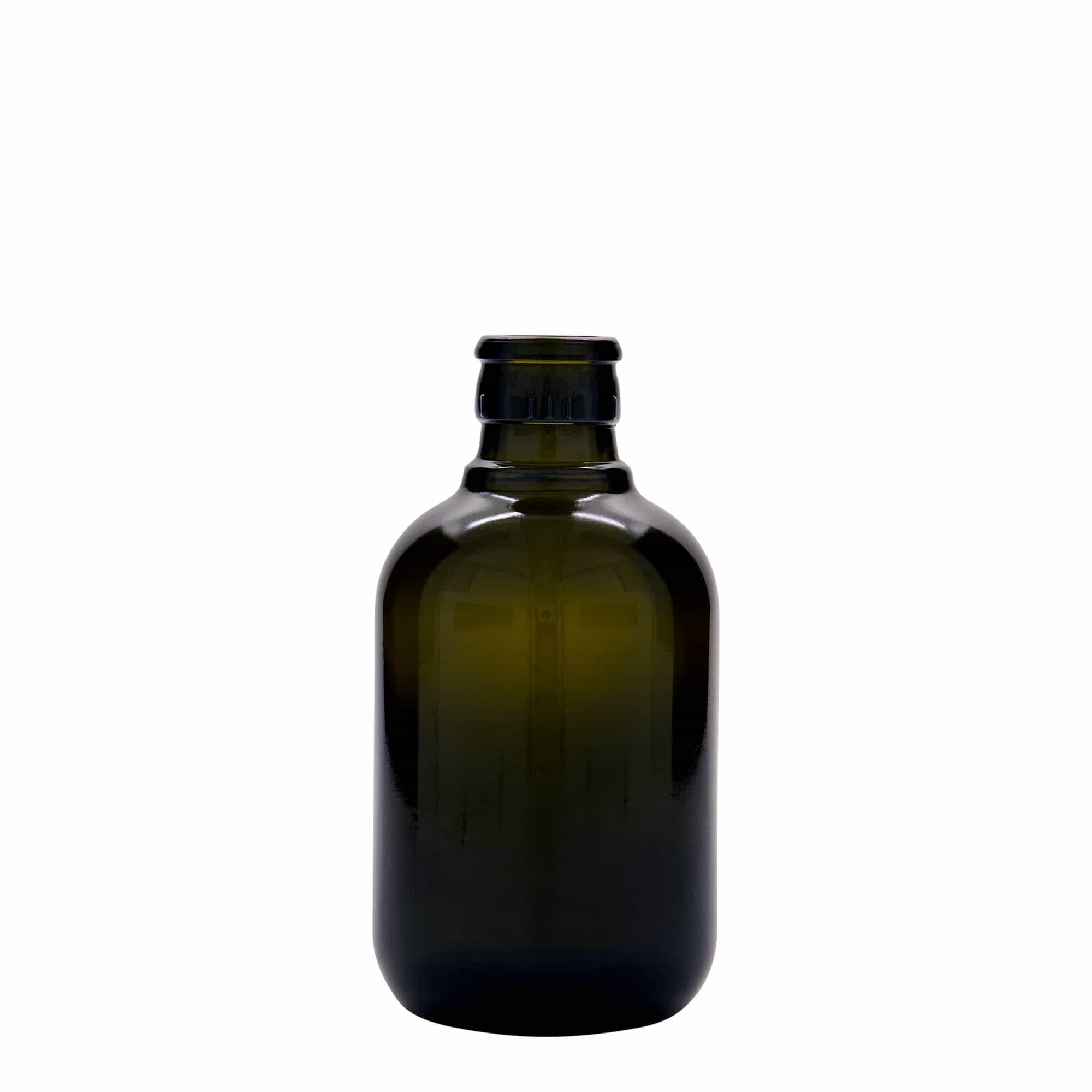 250 ml oil/vinegar bottle 'Biolio', glass, antique green, closure: DOP