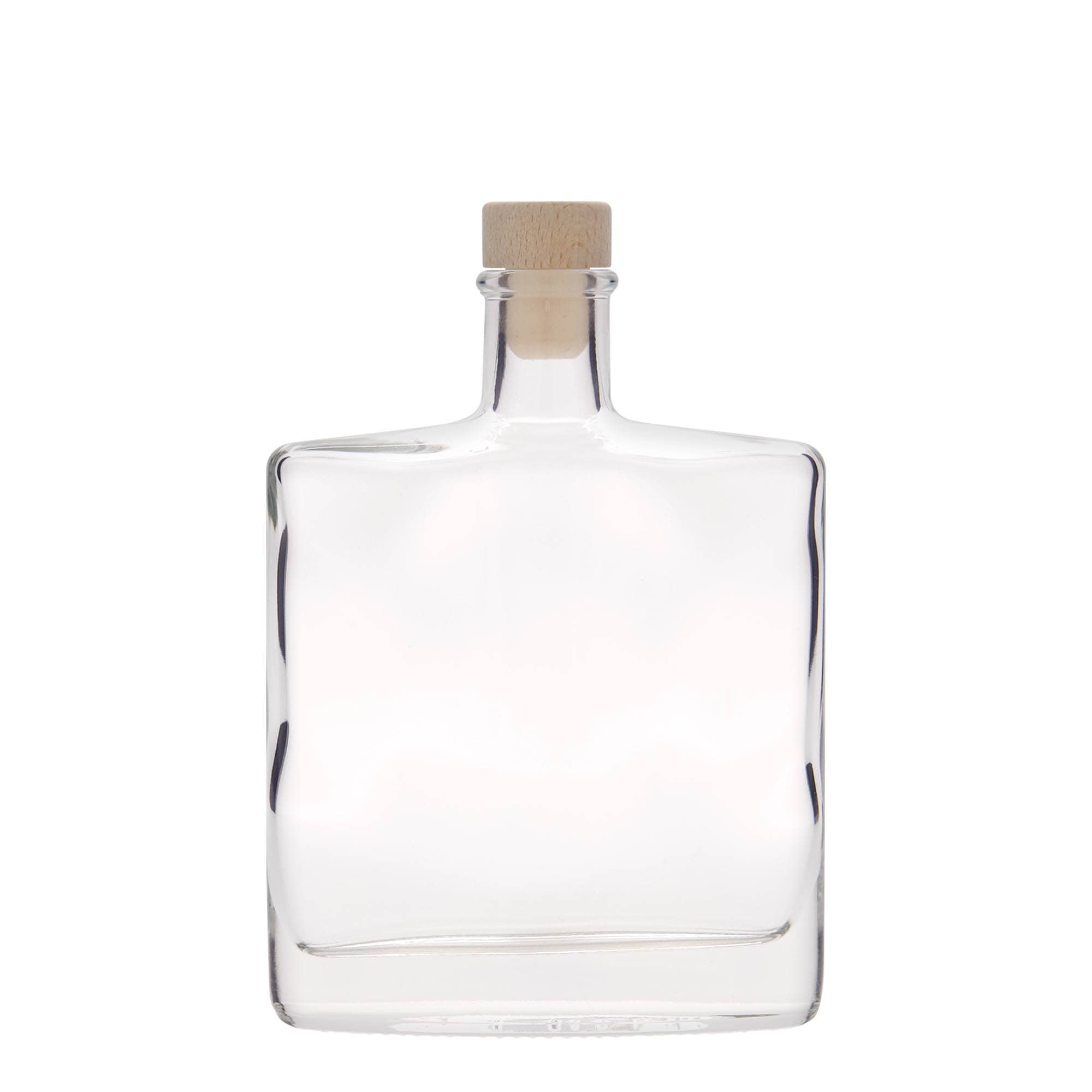 350 ml glass bottle 'Zorbas', oval, closure: cork