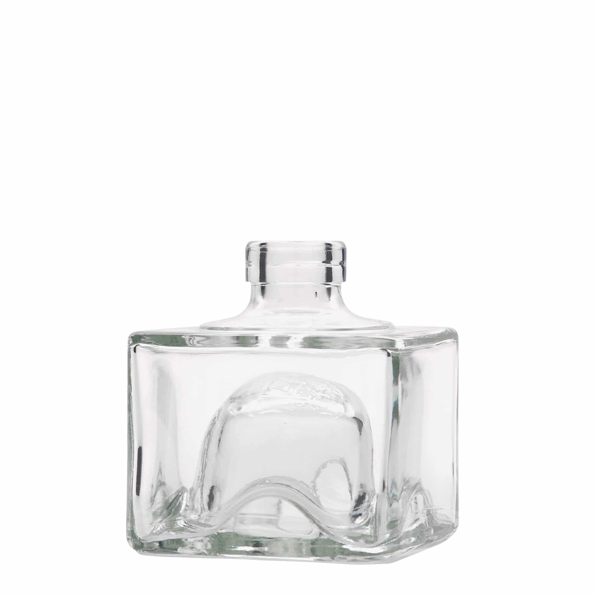 200 ml glass bottle 'Cocolores', square, closure: cork