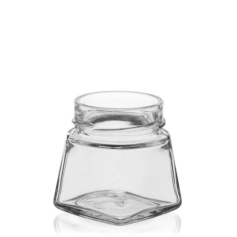 106 ml square jar 'Luxor', closure: deep twist off (DTO 58)