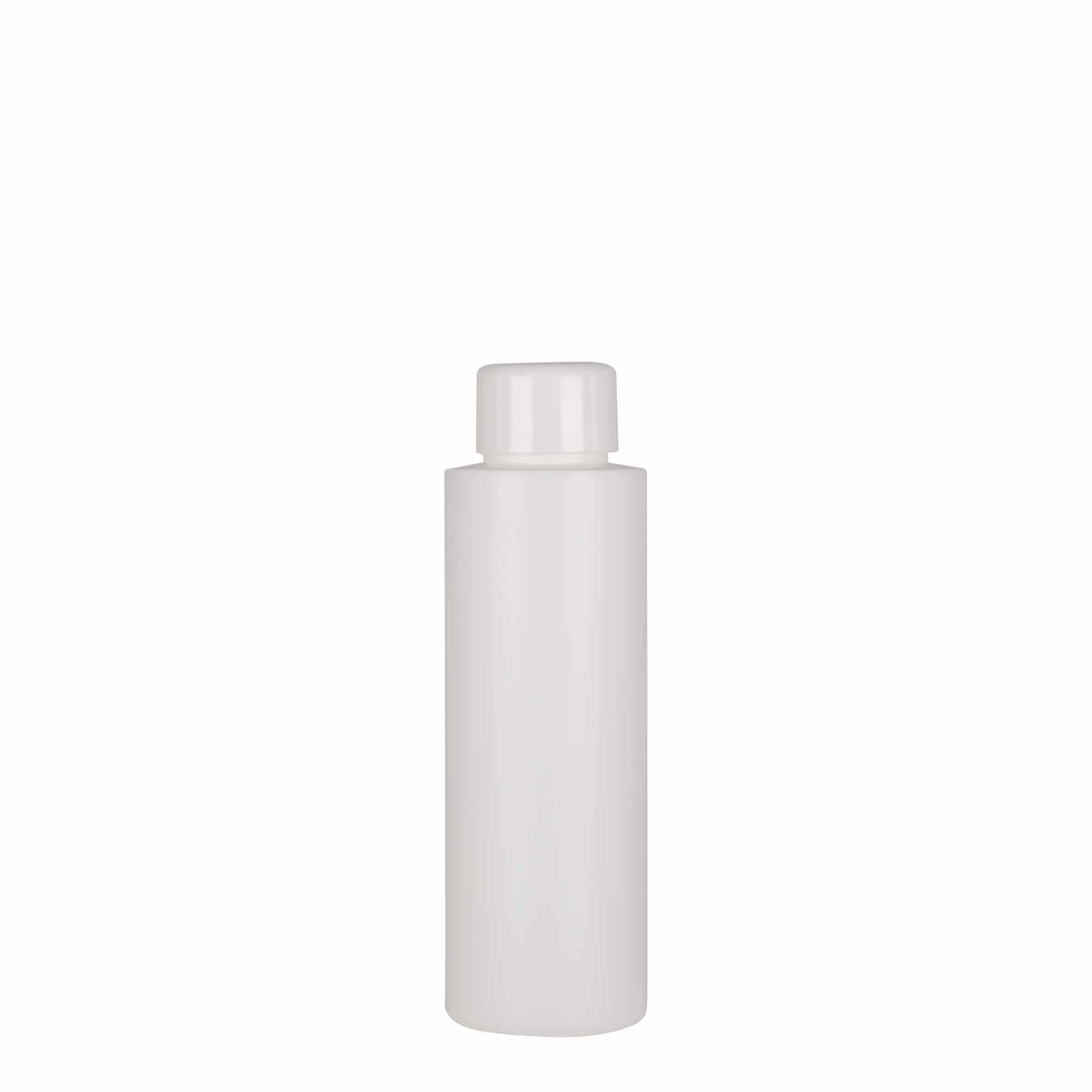 100 ml plastic bottle 'Pipe', HDPE, white, closure: GPI 24/410