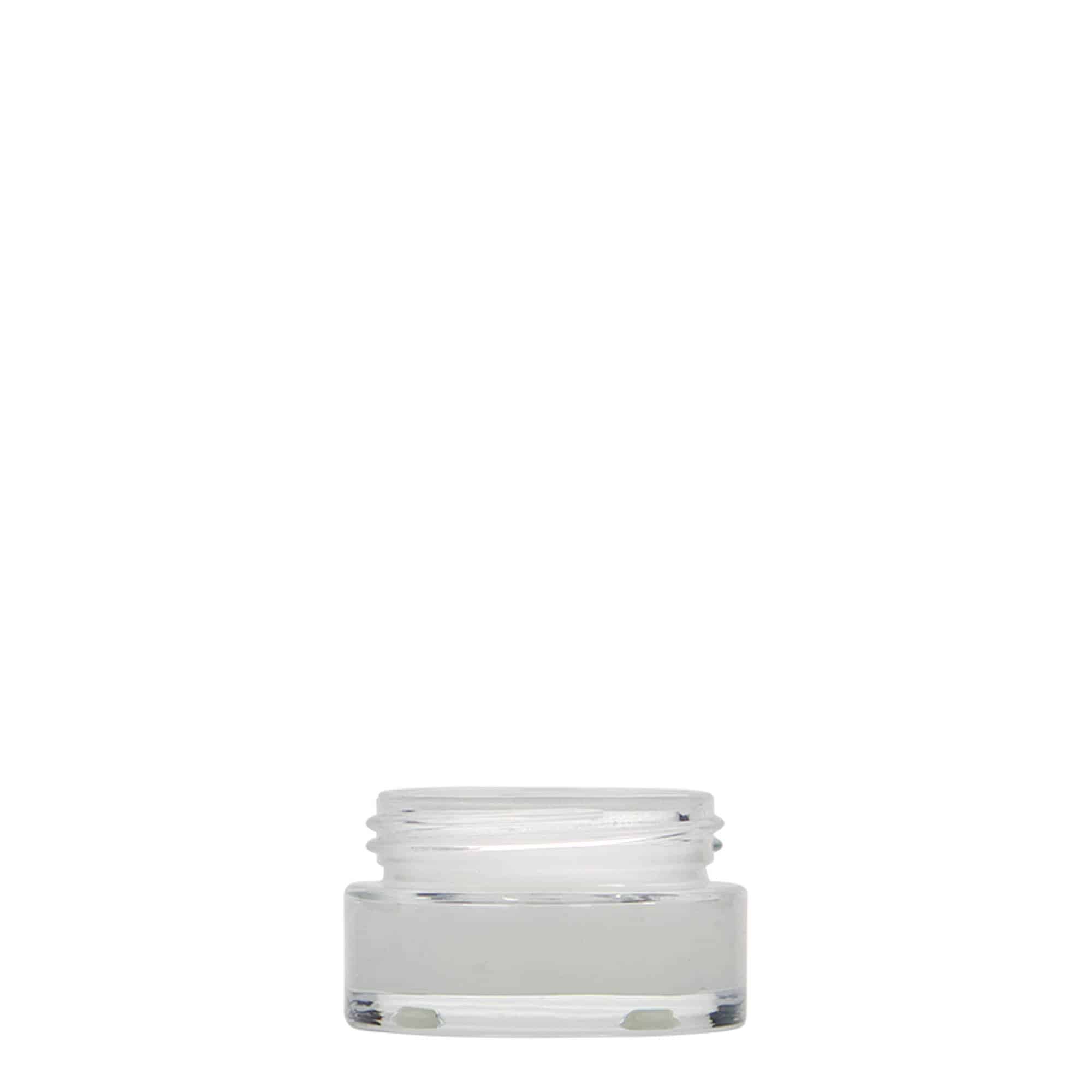 15 ml cosmetic jar 'Clear Edition', glass, closure: screw cap