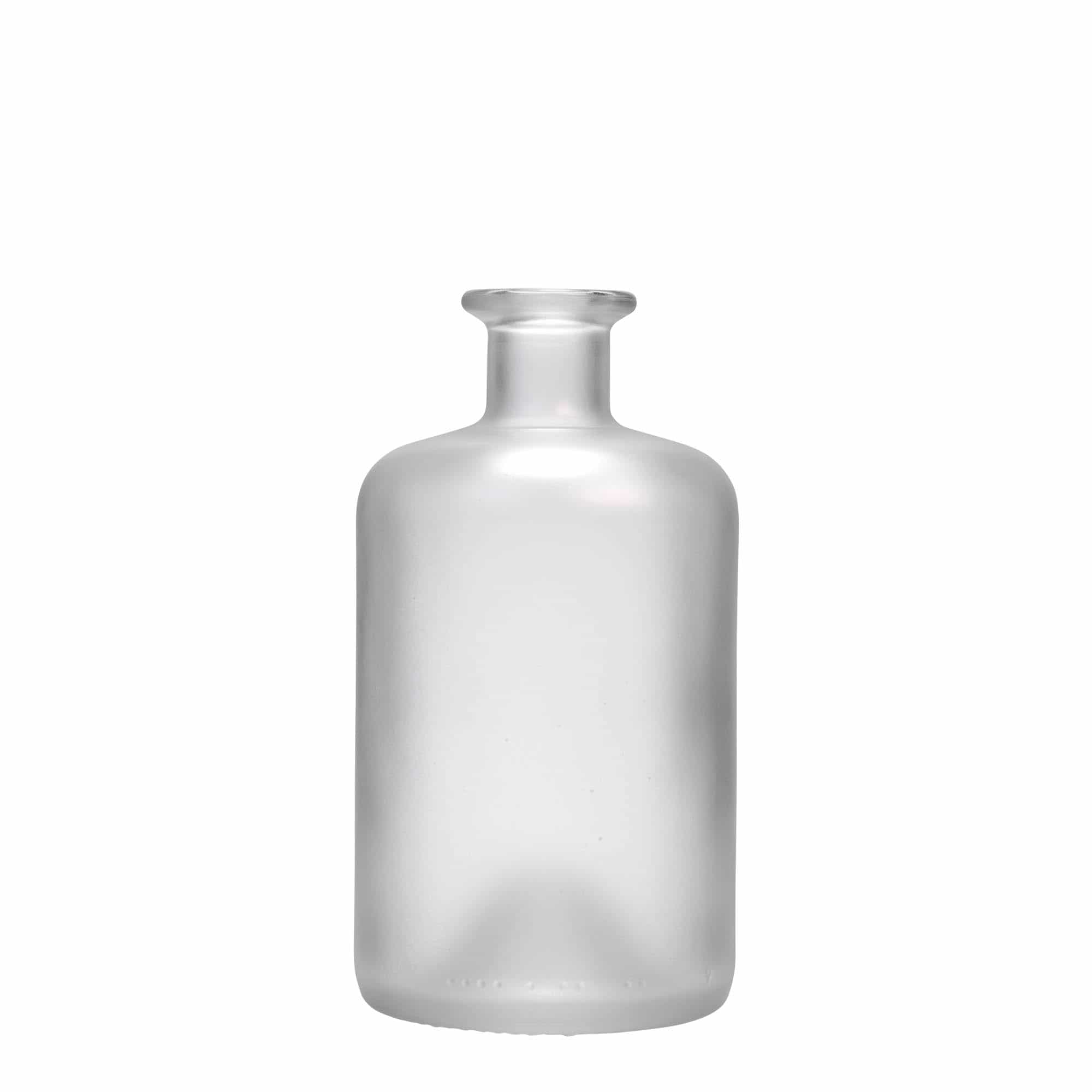 500 ml glass apothecary bottle, frosted, closure: cork