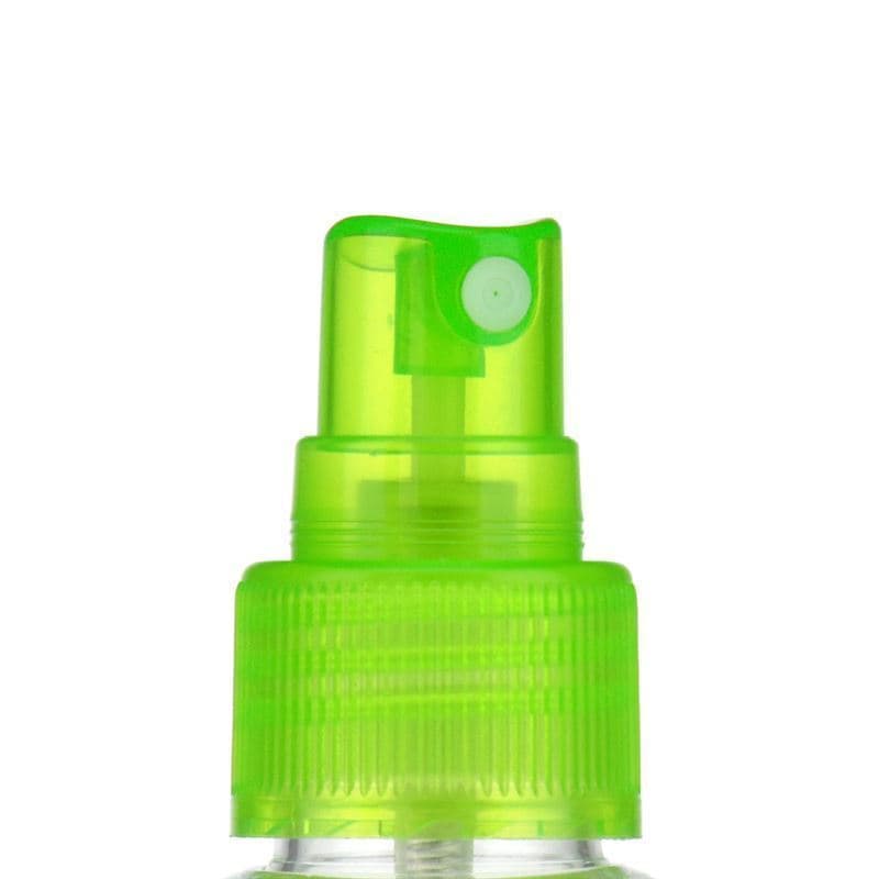 Screw cap with atomiser, PP plastic, green, for opening: GPI 24/410