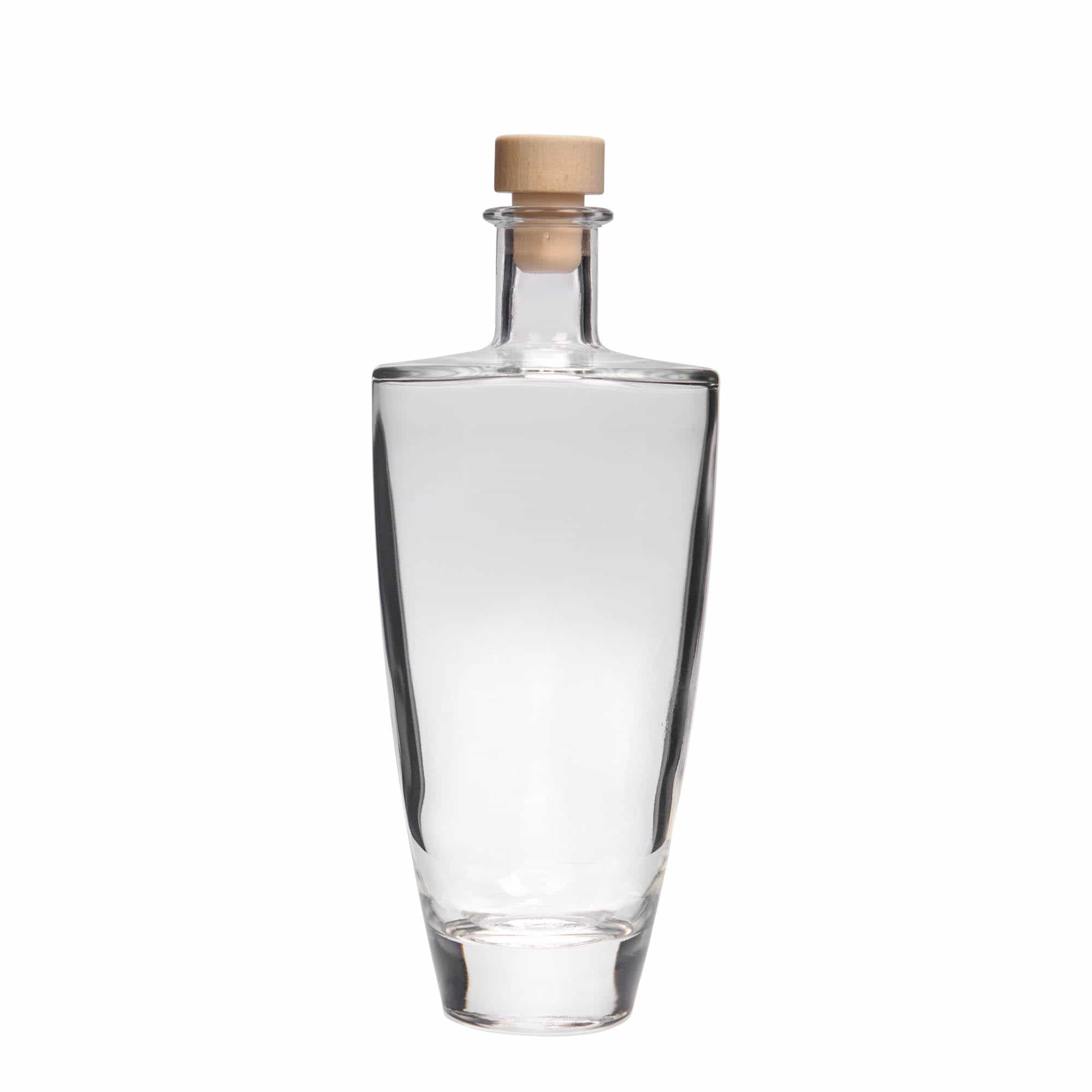 500 ml glass bottle 'Vanessa', oval, closure: cork