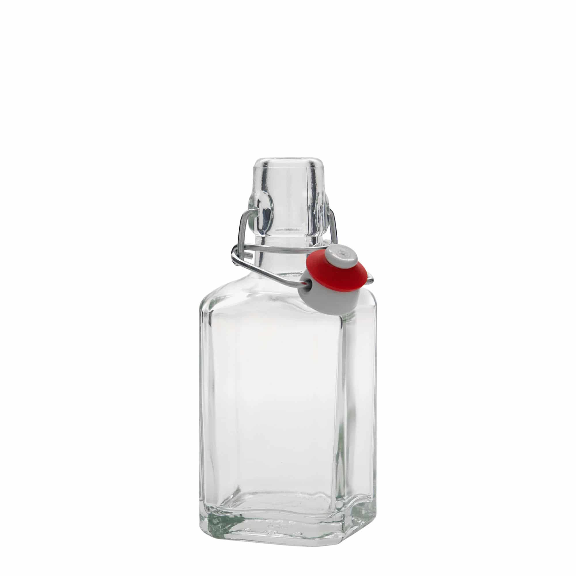 250 ml glass bottle 'Rialto', square, closure: swing top