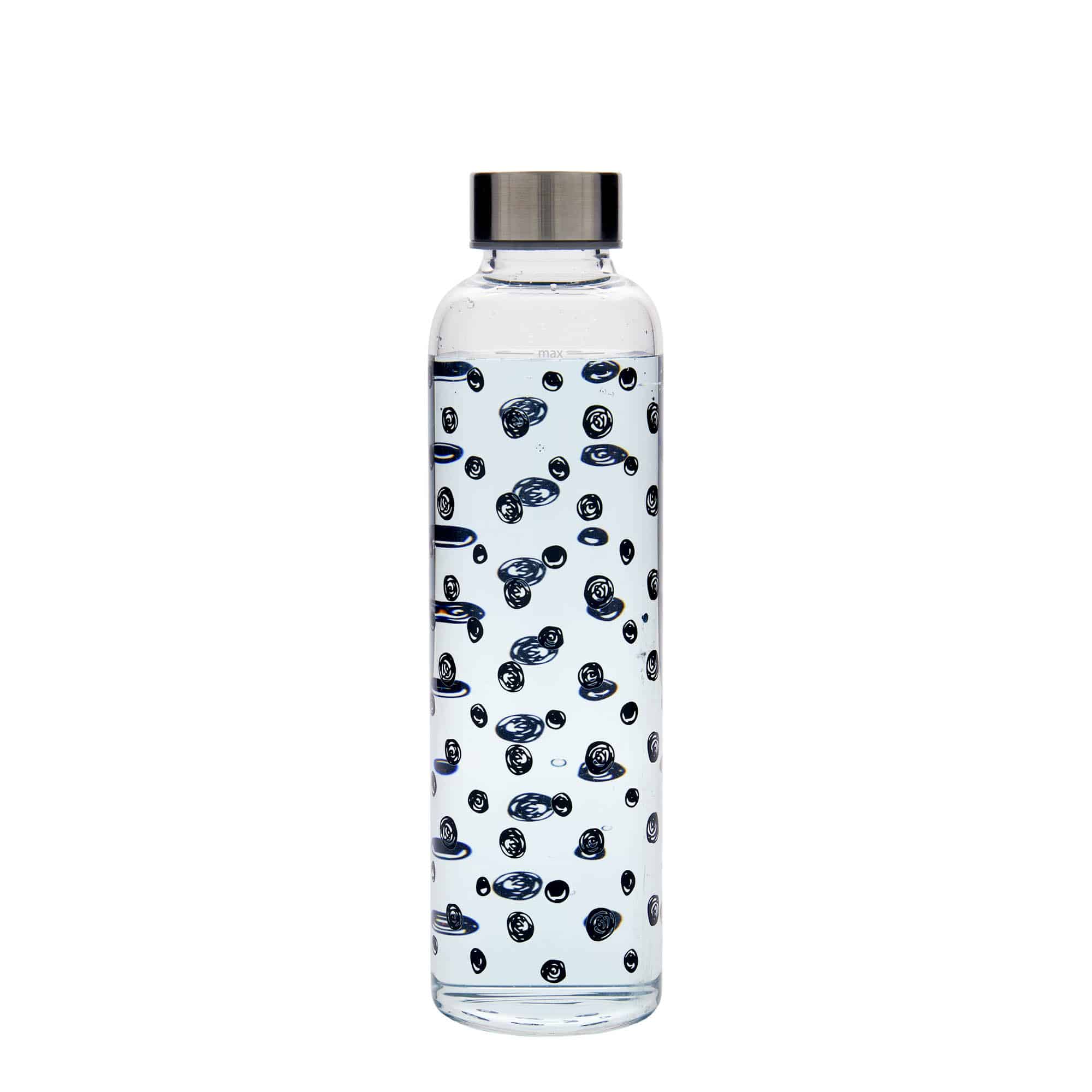 500 ml water bottle 'Perseus', print: black dots, closure: screw cap