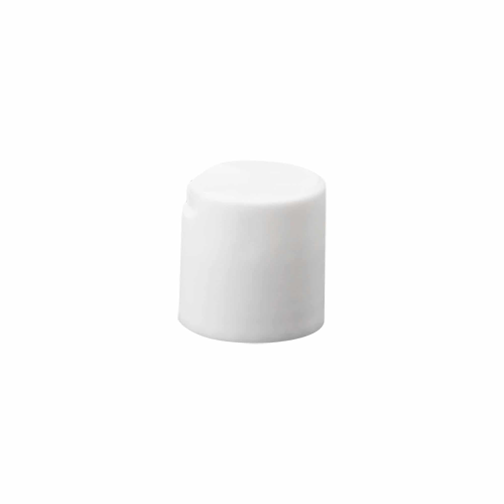 Screw cap with disc top, PP plastic, white, for opening: GPI 24/410