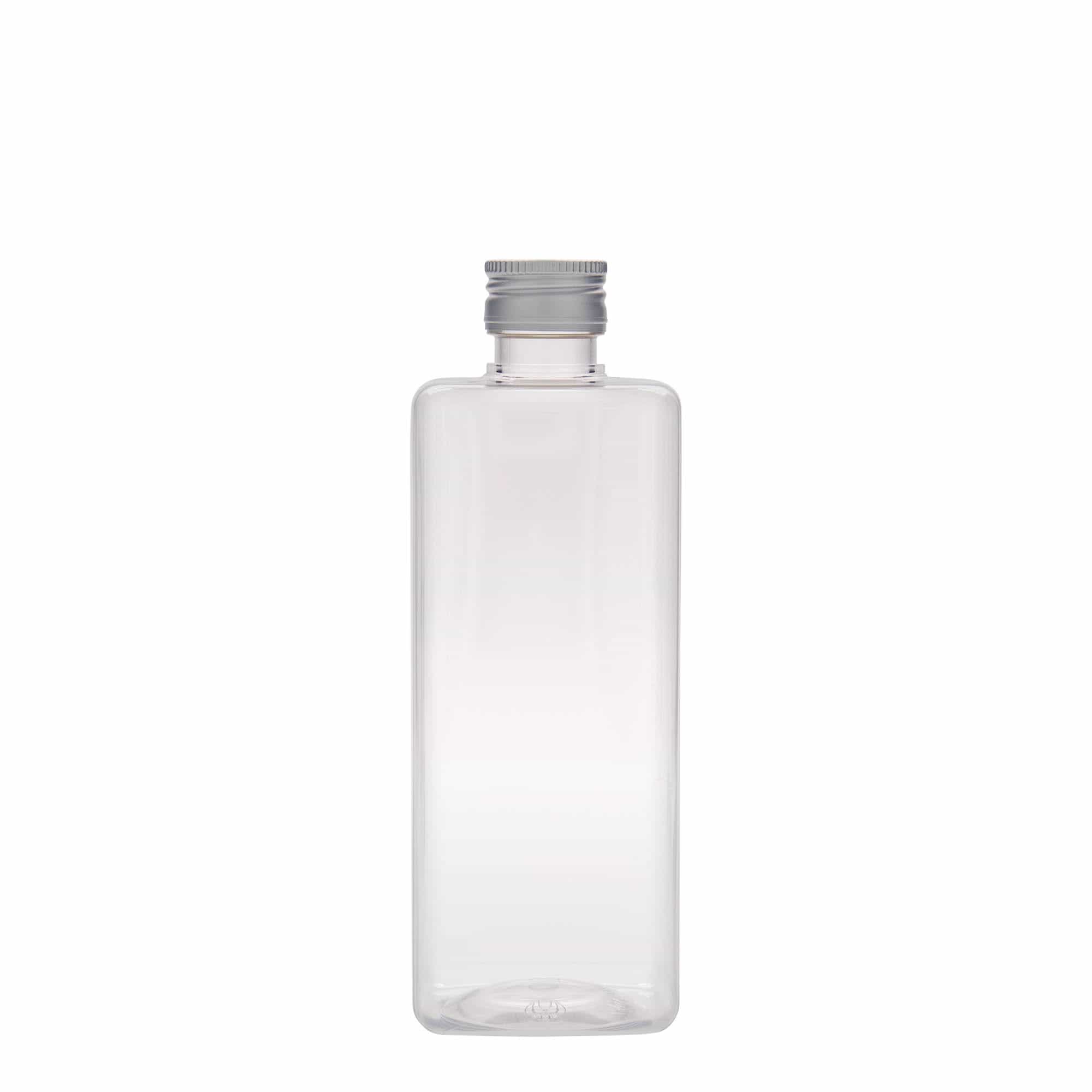 500 ml PET bottle 'Karl', square, plastic, closure: PP 28