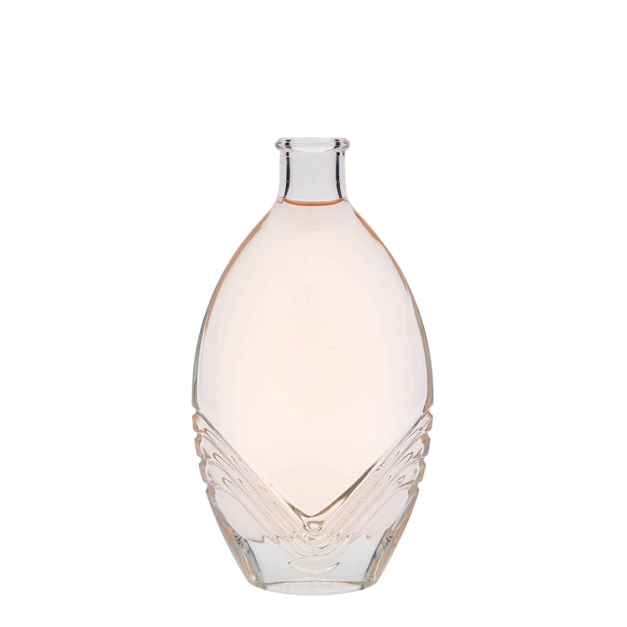 200 ml glass bottle 'Florence', oval, closure: cork