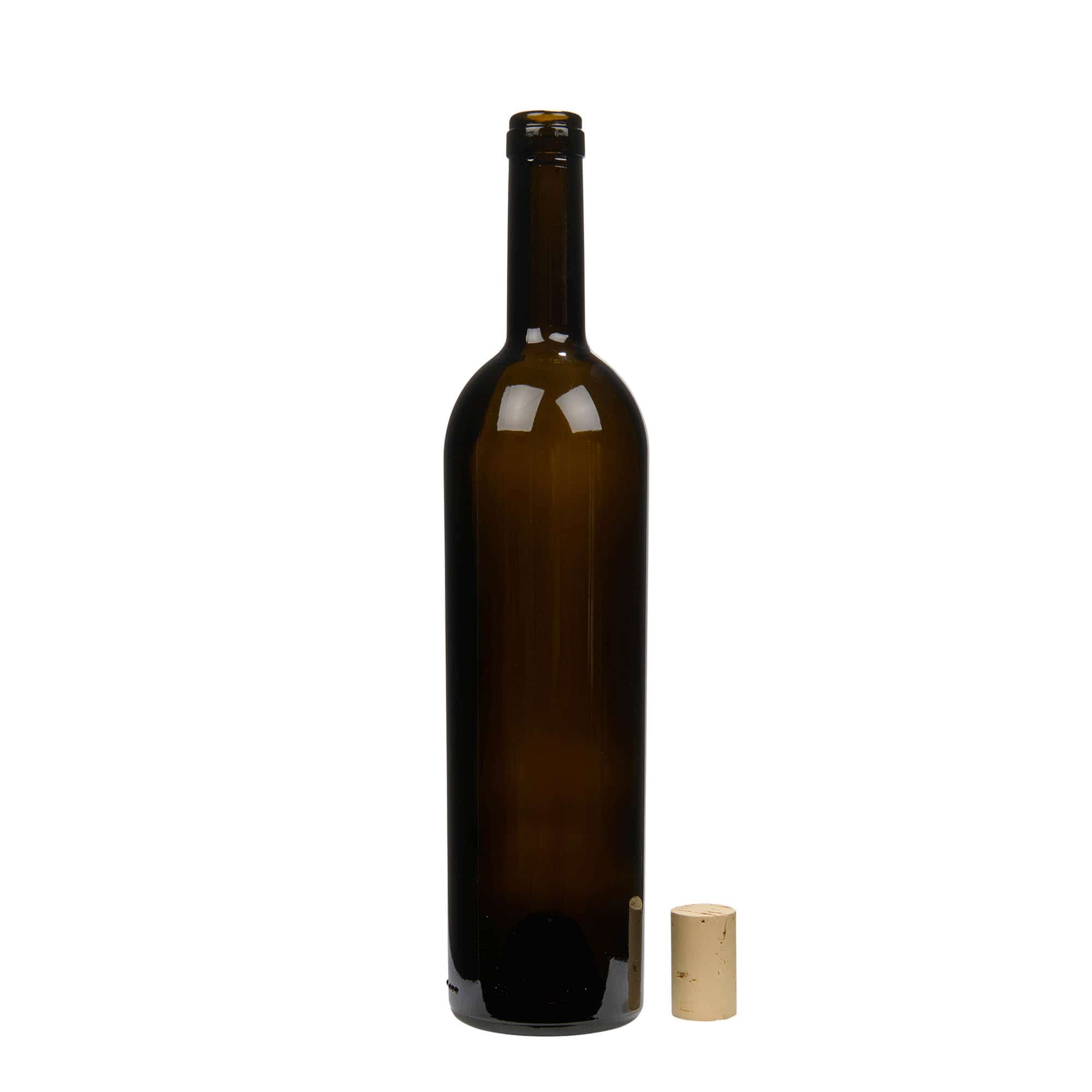 750 ml wine bottle 'Liberty', antique green, closure: cork