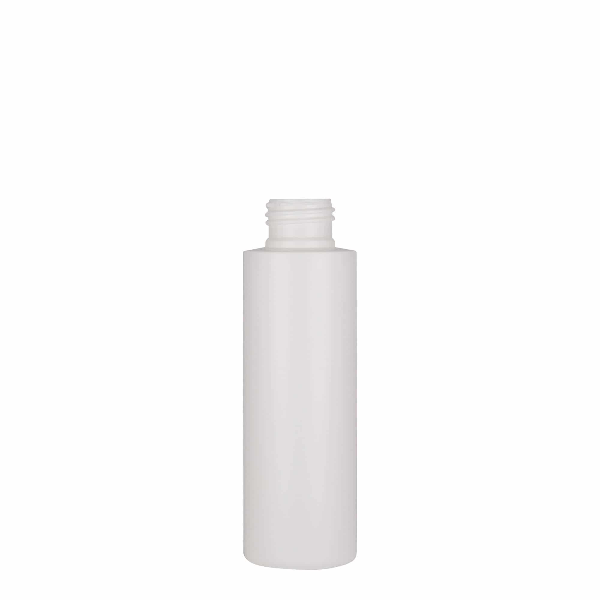 100 ml plastic bottle 'Pipe', HDPE, white, closure: GPI 24/410