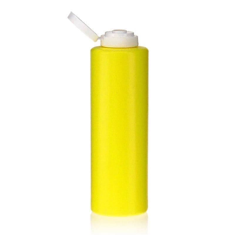 500 ml condiment bottle, LDPE plastic, yellow, closure: GPI 38/400