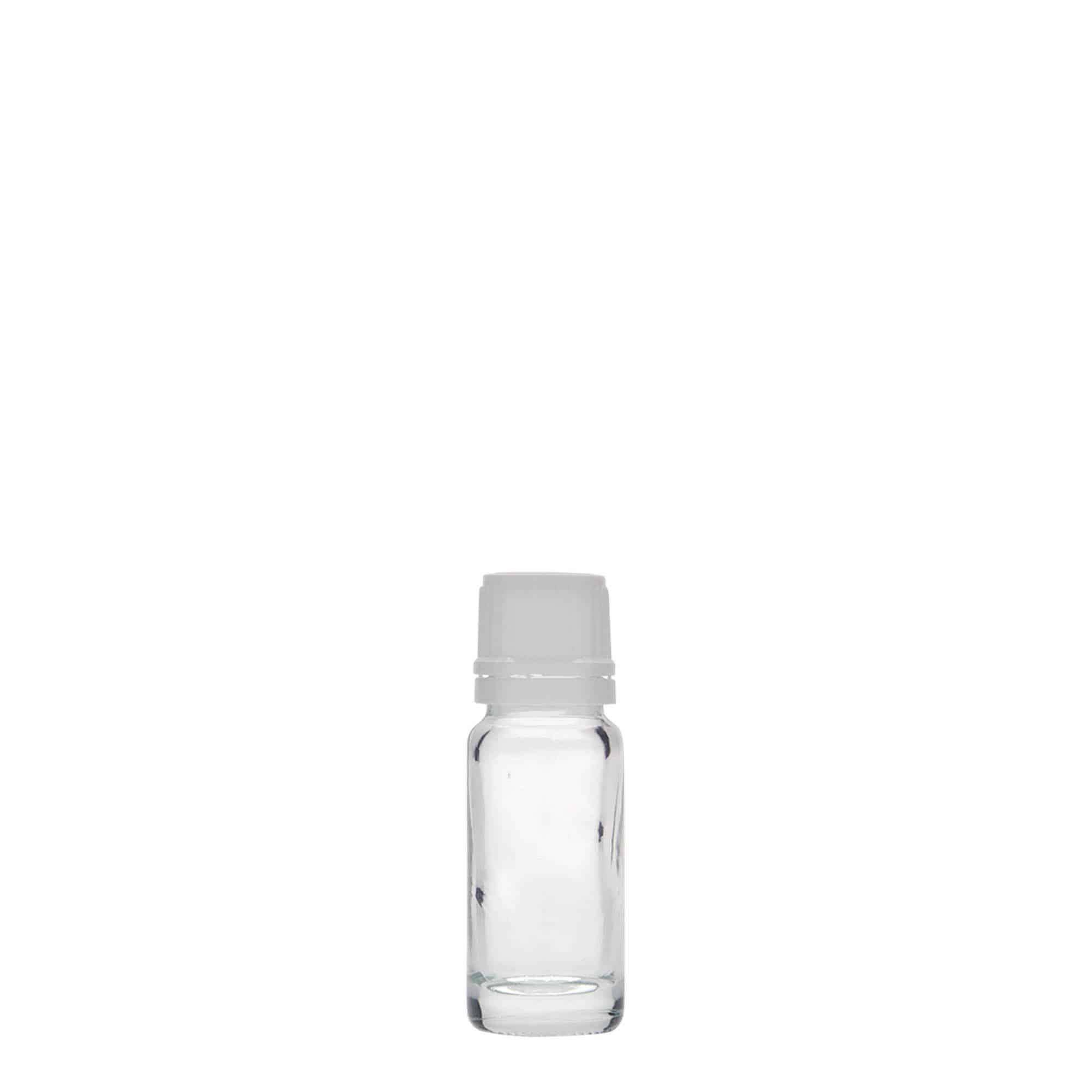 10 ml medicine bottle, glass, closure: DIN 18