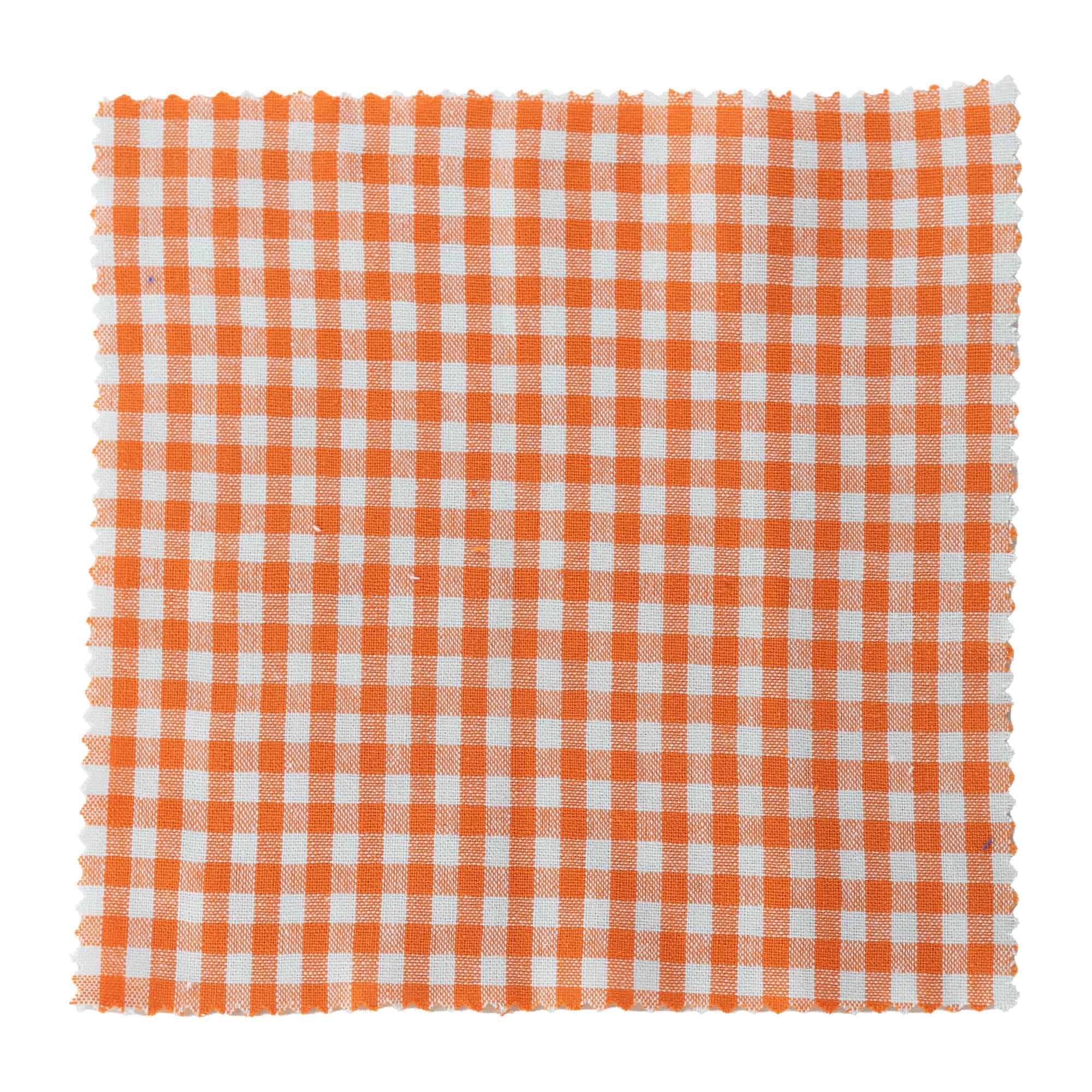 Checked fabric jar cover 15x15, square, textile, orange, for opening: TO58-TO82