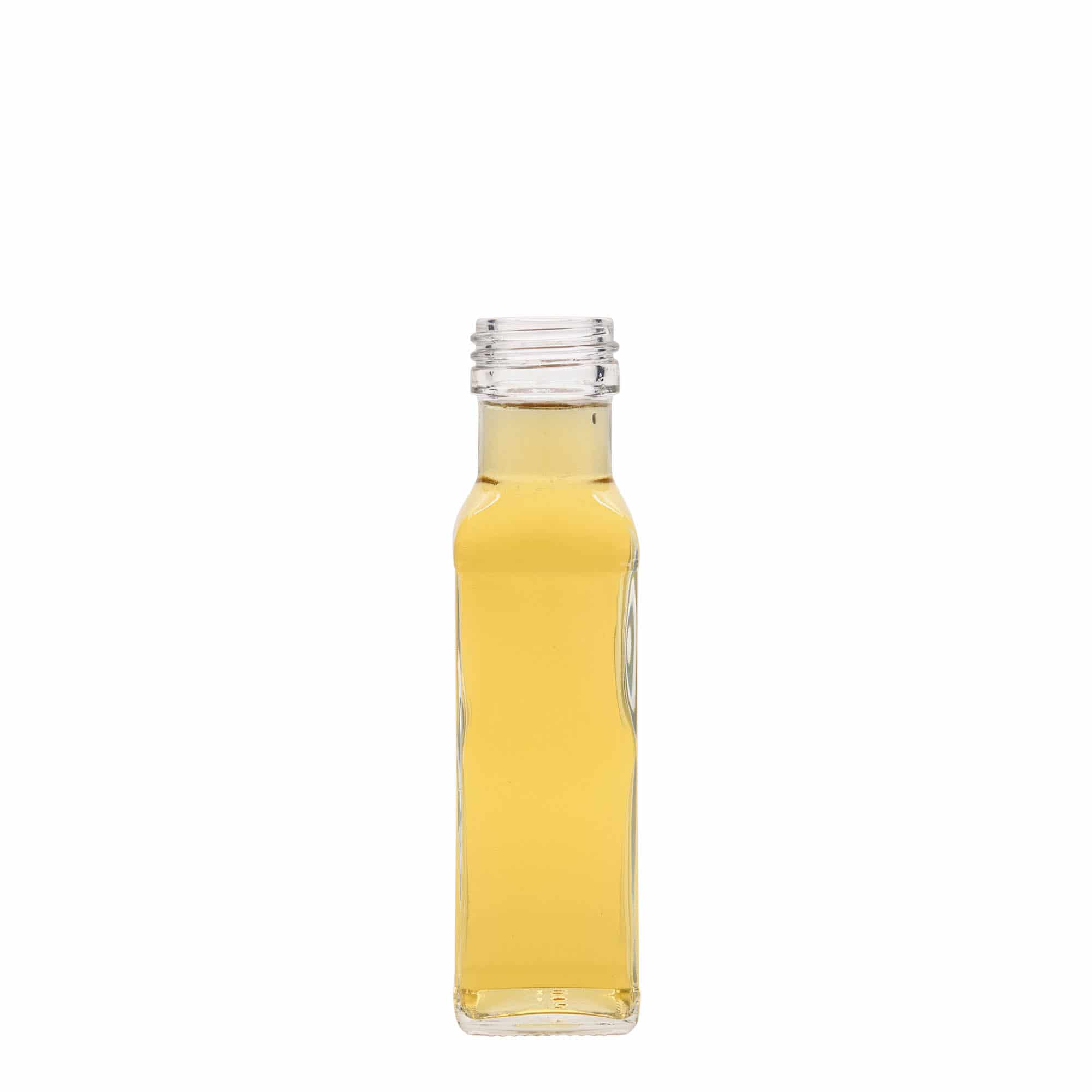 100 ml glass bottle 'Marasca', square, closure: PP 31.5